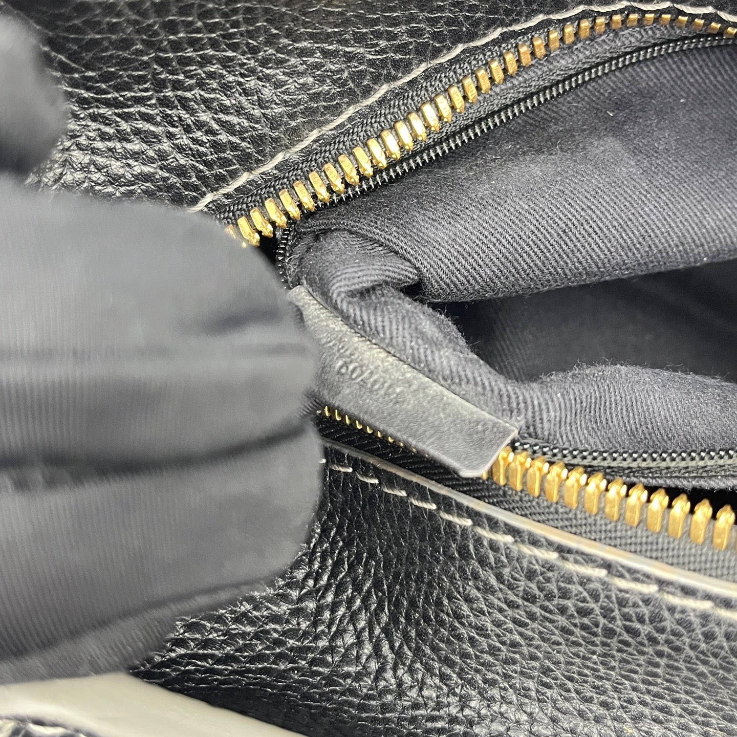 Loewe - Anagram Tote Bag - Coated canvas with pebbled leather trim - Black - (medium)