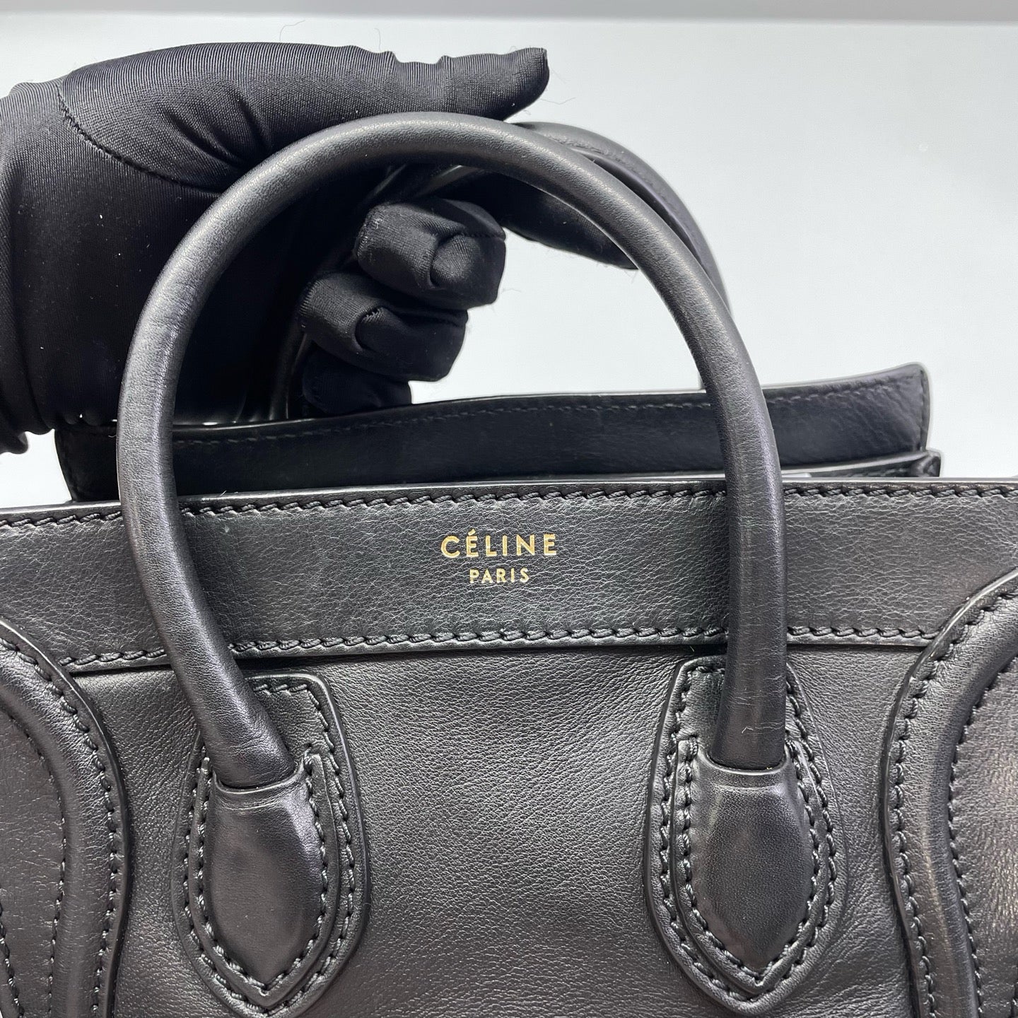 Celine - Luggage Nano - Leather - Black - (mini)