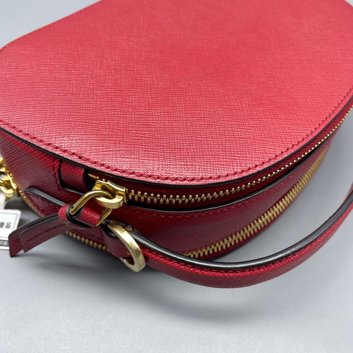 Prada - Odette Half-Moon Bag - Saffiano leather - Red - (mini)
