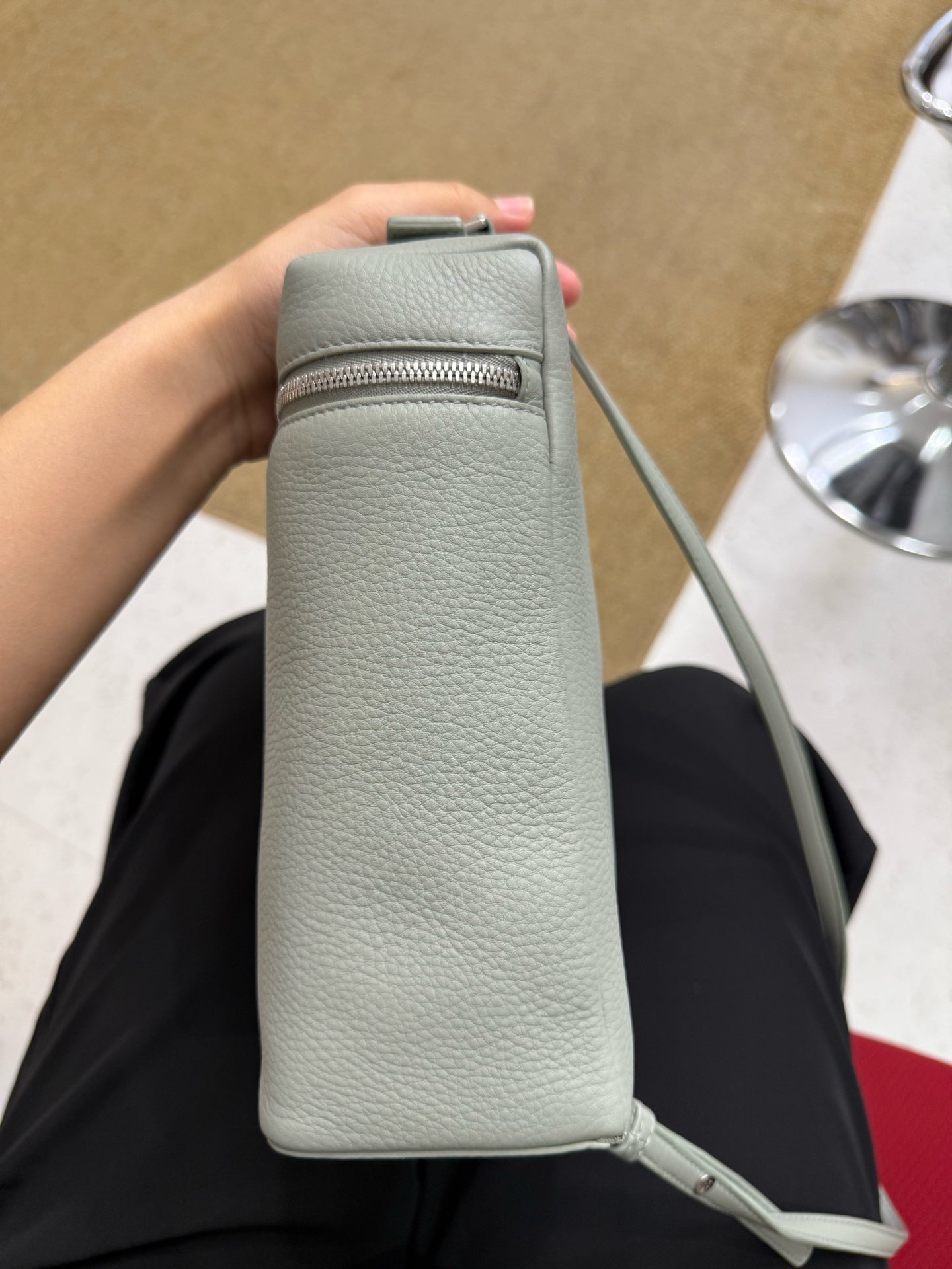 Loro Piana - Extra Pocket Backpack L23.5 - Calfskin leather - Eucalyptus - (mini)