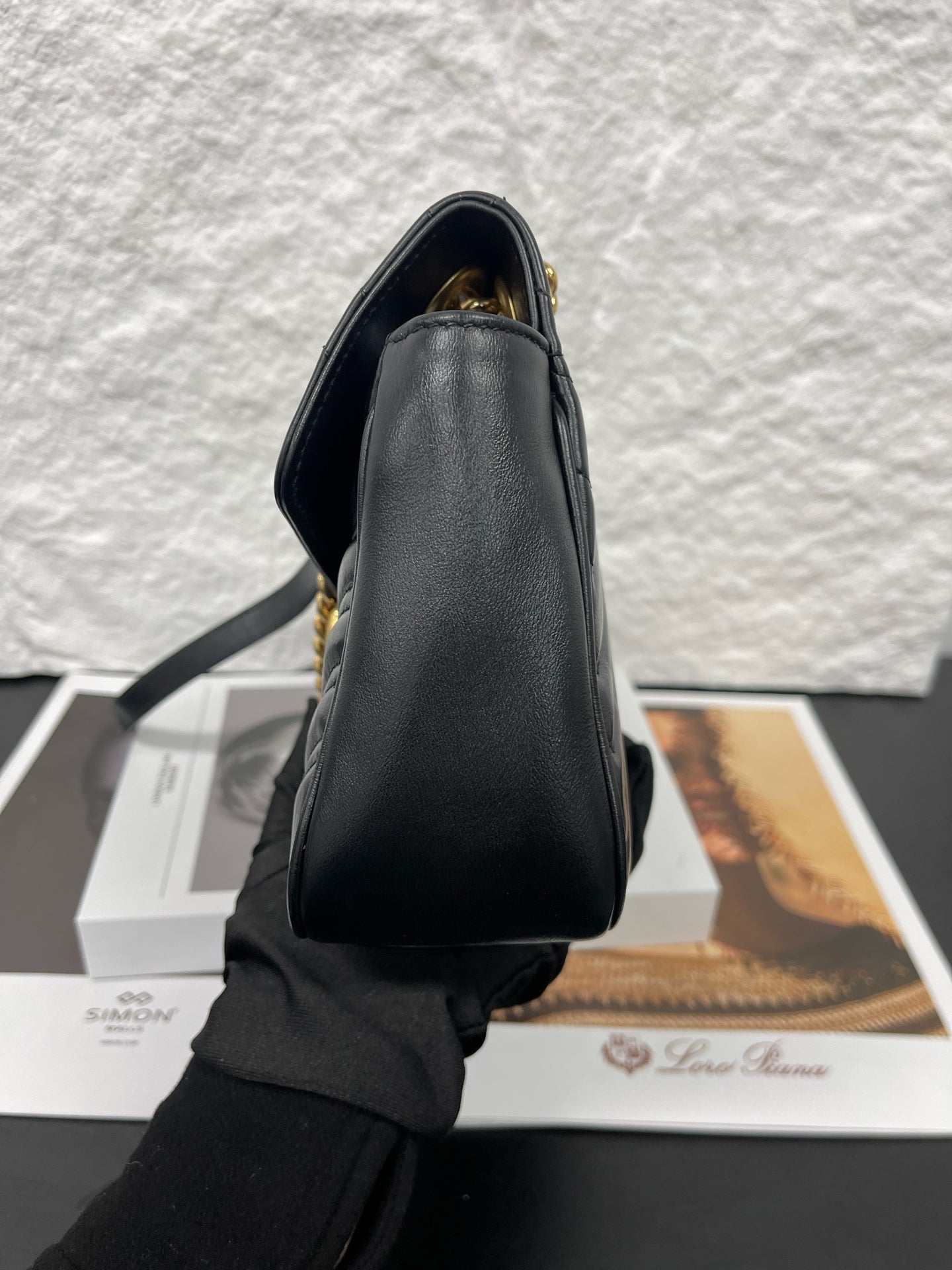 Gucci - Marmont Matelassé Shoulder Bag - Leather - Black - (medium)