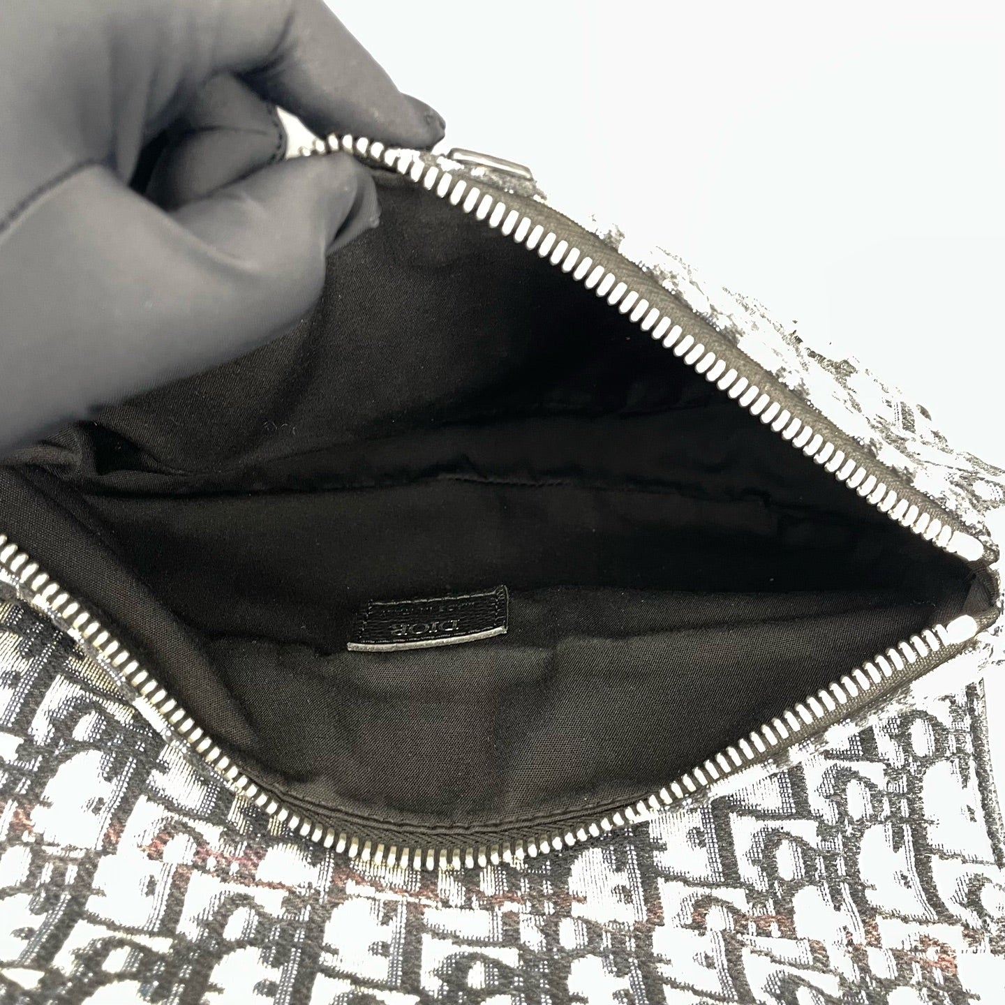 Dior - Saddle Chest Bag - Oblique canvas with leather trim - Blue - (Small)