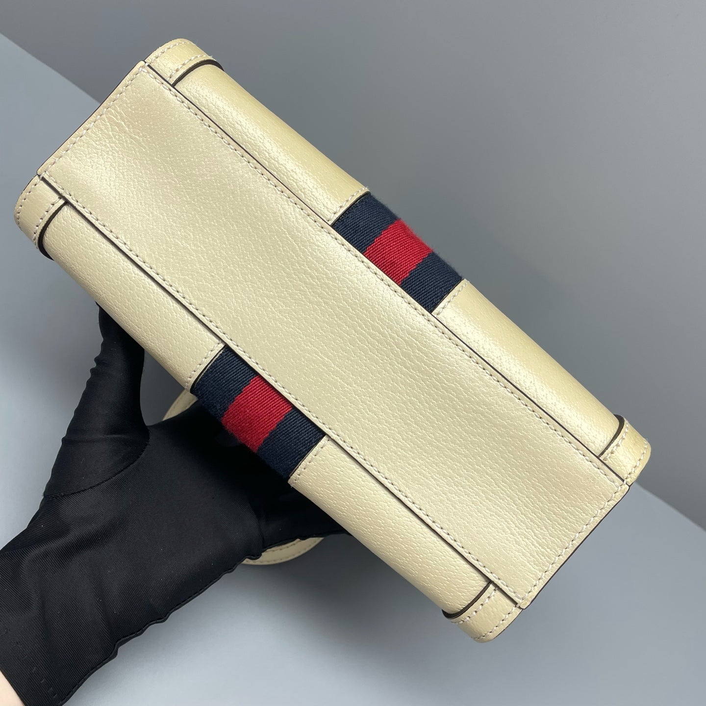 Gucci - Ophidia Small Top Handle Bag - Grained leather - Beige - (Small)
