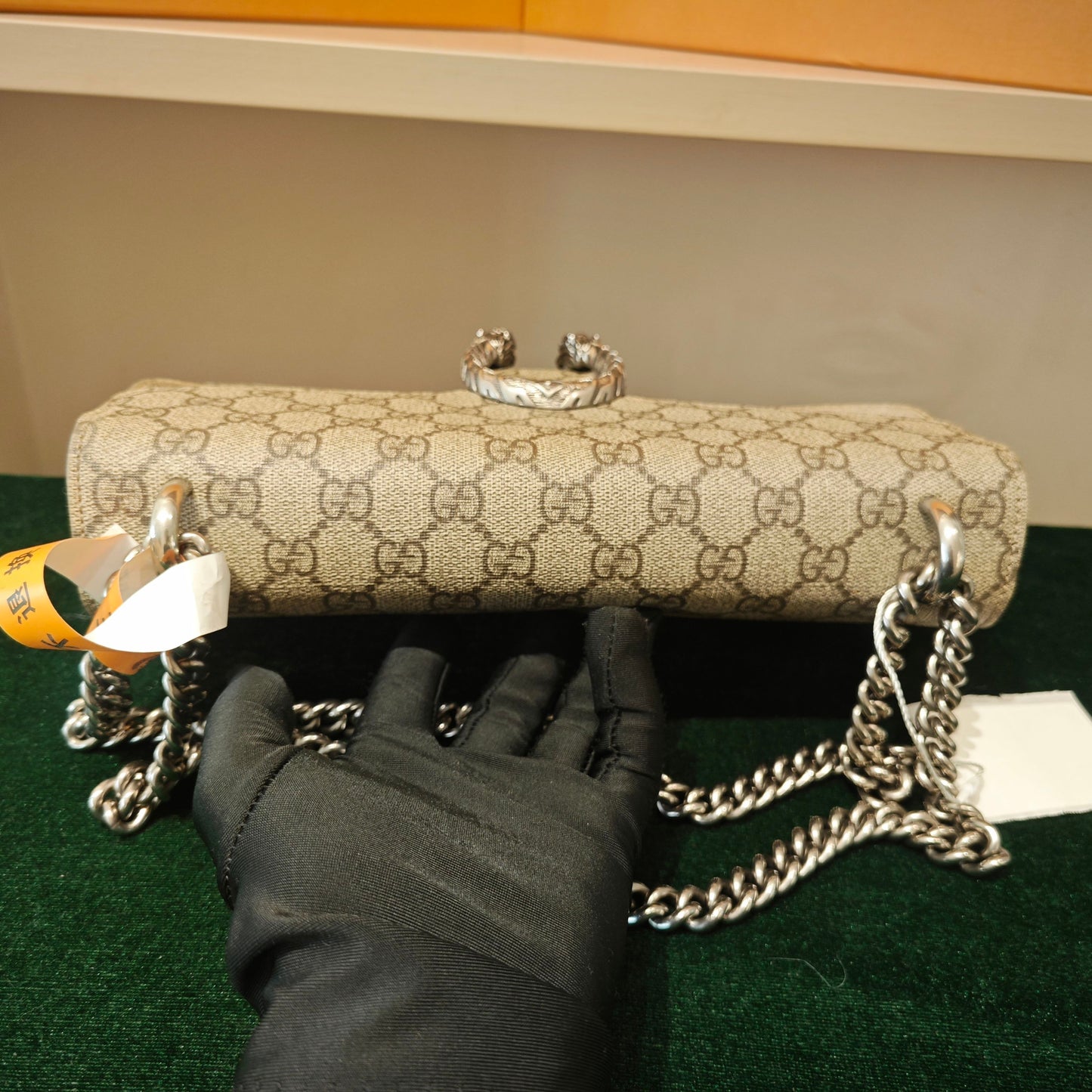 Gucci - Dionysus Shoulder Bag - GG Supreme canvas with suede and leather trim - Beige - (Medium)