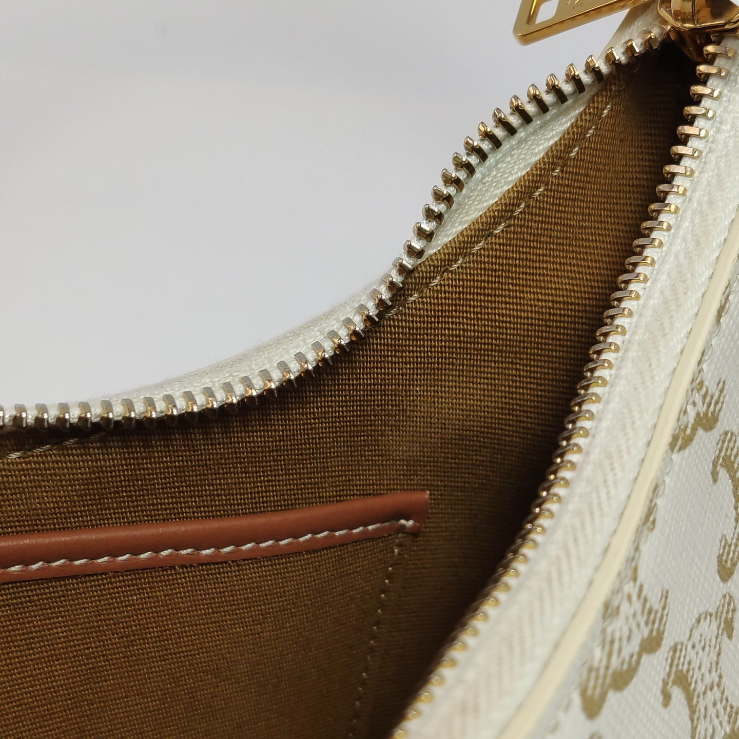 Celine - AVA - Coated canvas with leather trim - White - (Small)