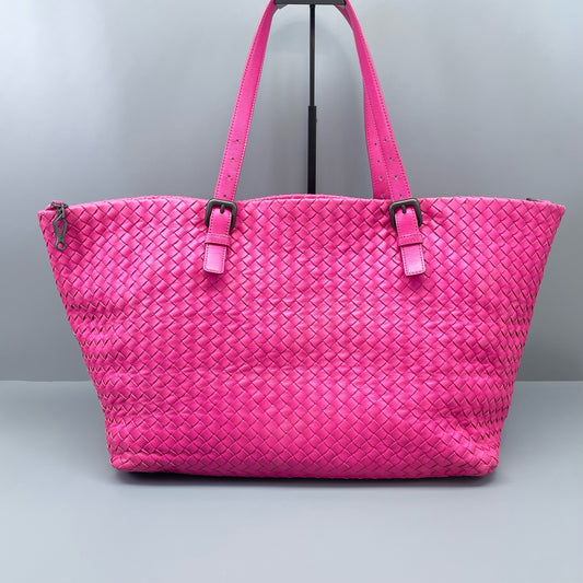 Bottega Veneta - Intrecciato Tote - Leather - Pink - (medium)