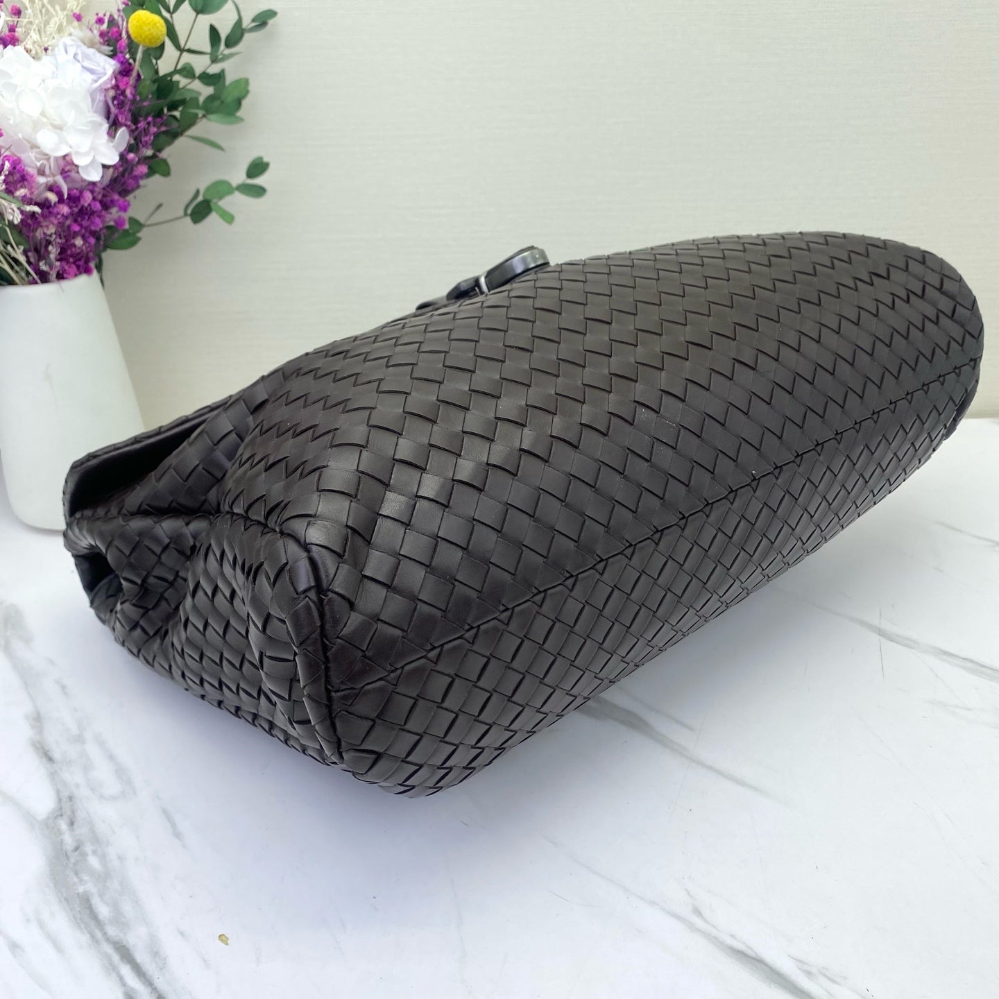 Bottega Veneta - Intrecciato Briefcase - Lambskin leather - Brown - (medium)