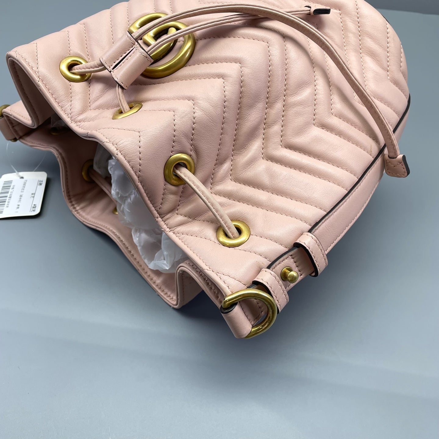 Gucci - GG Marmont Bucket Bag - Leather - Pink - (small)