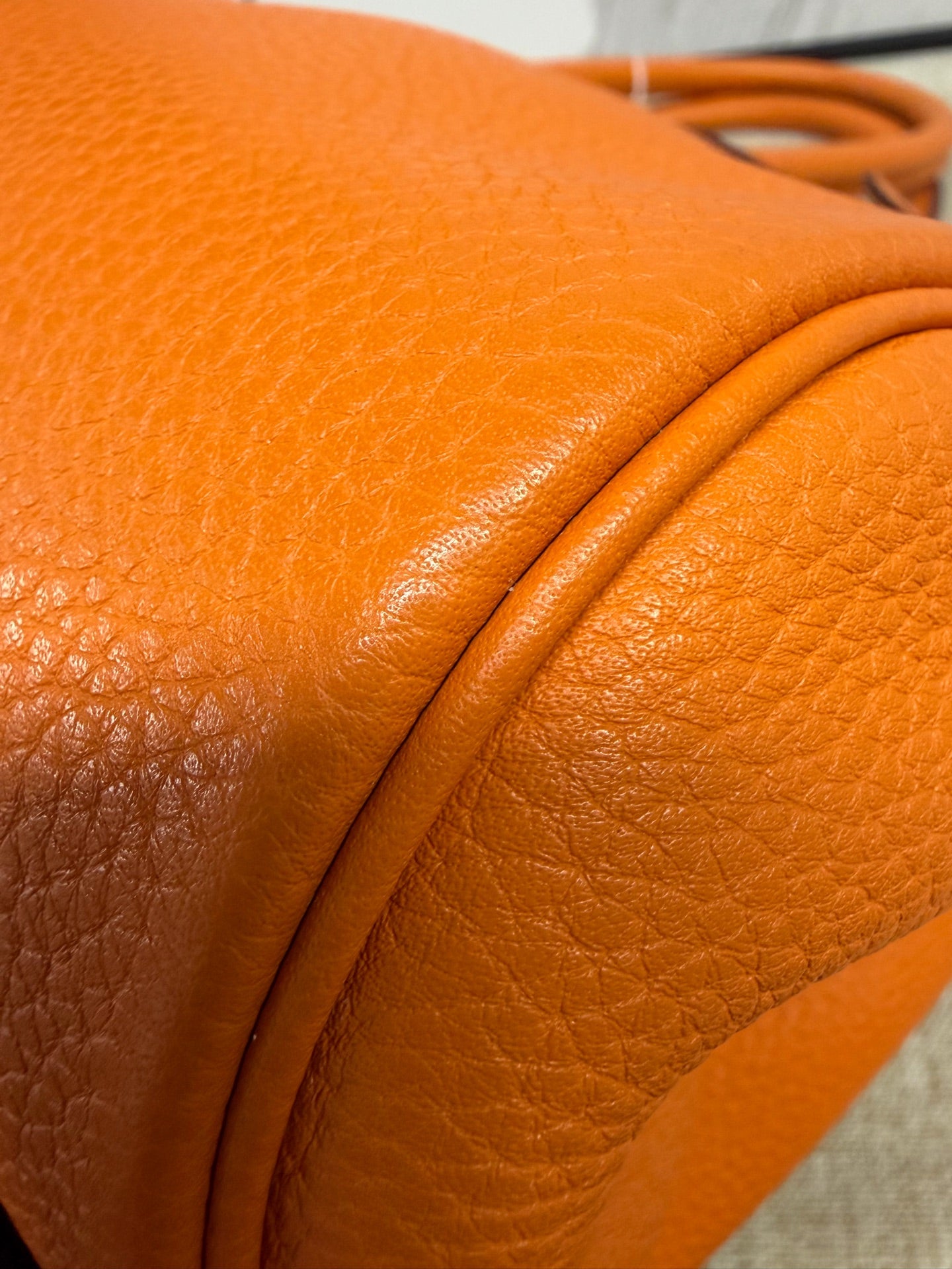 Hermès - Altas - Pebbled leather - Orange - (Large)