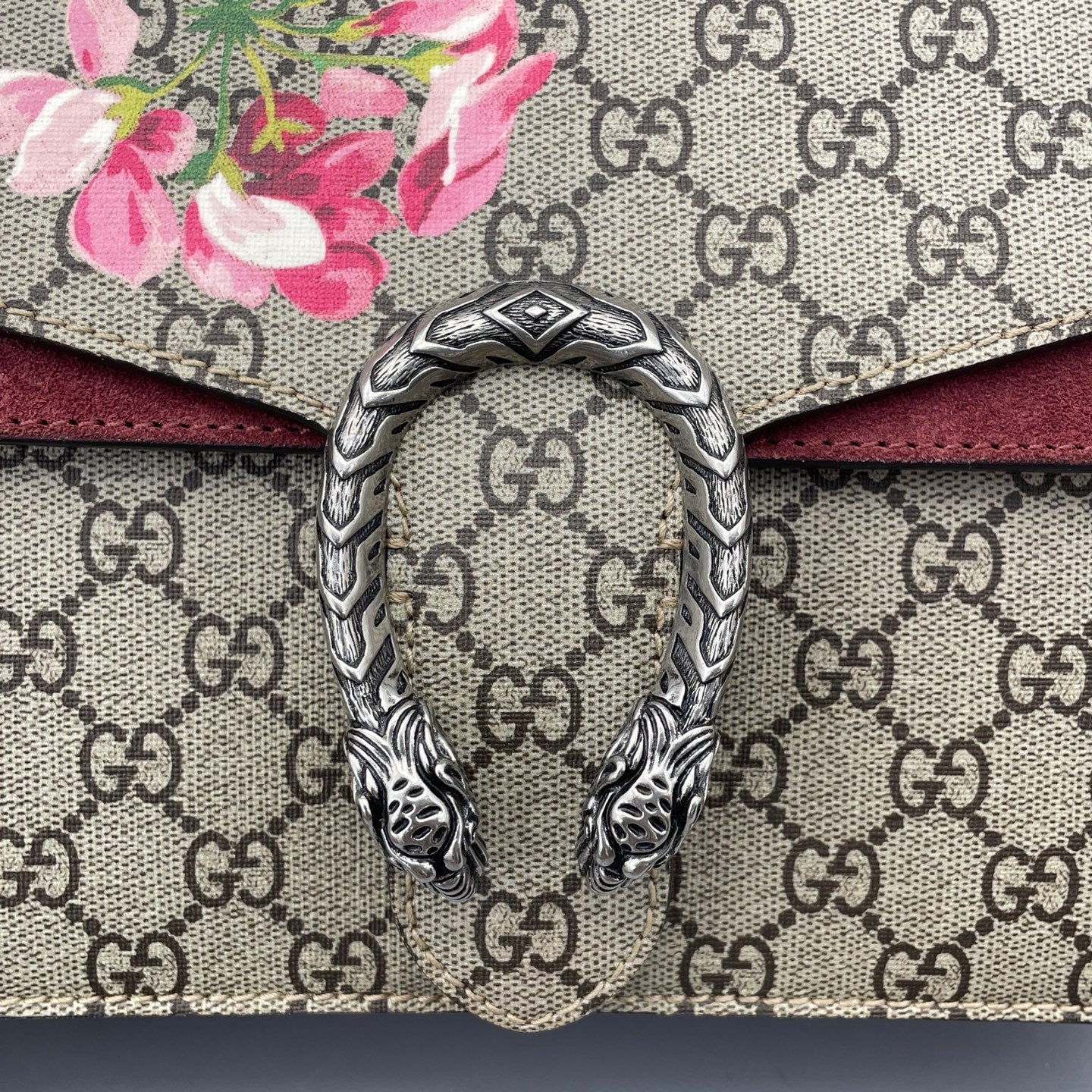 Gucci - Dionysus - GG Supreme coated canvas with suede lining and trim - Beige, Red, Multicolour - (medium)