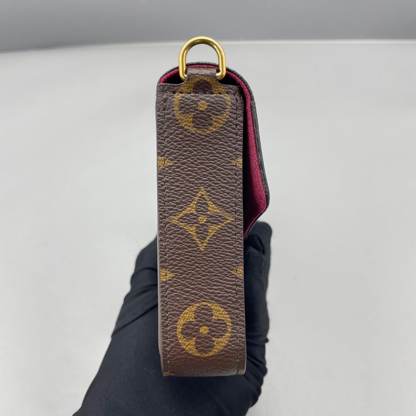 Louis Vuitton - Pochette Félicie - Monogram coated canvas, leather trim, textile lining - Brown - (Small)