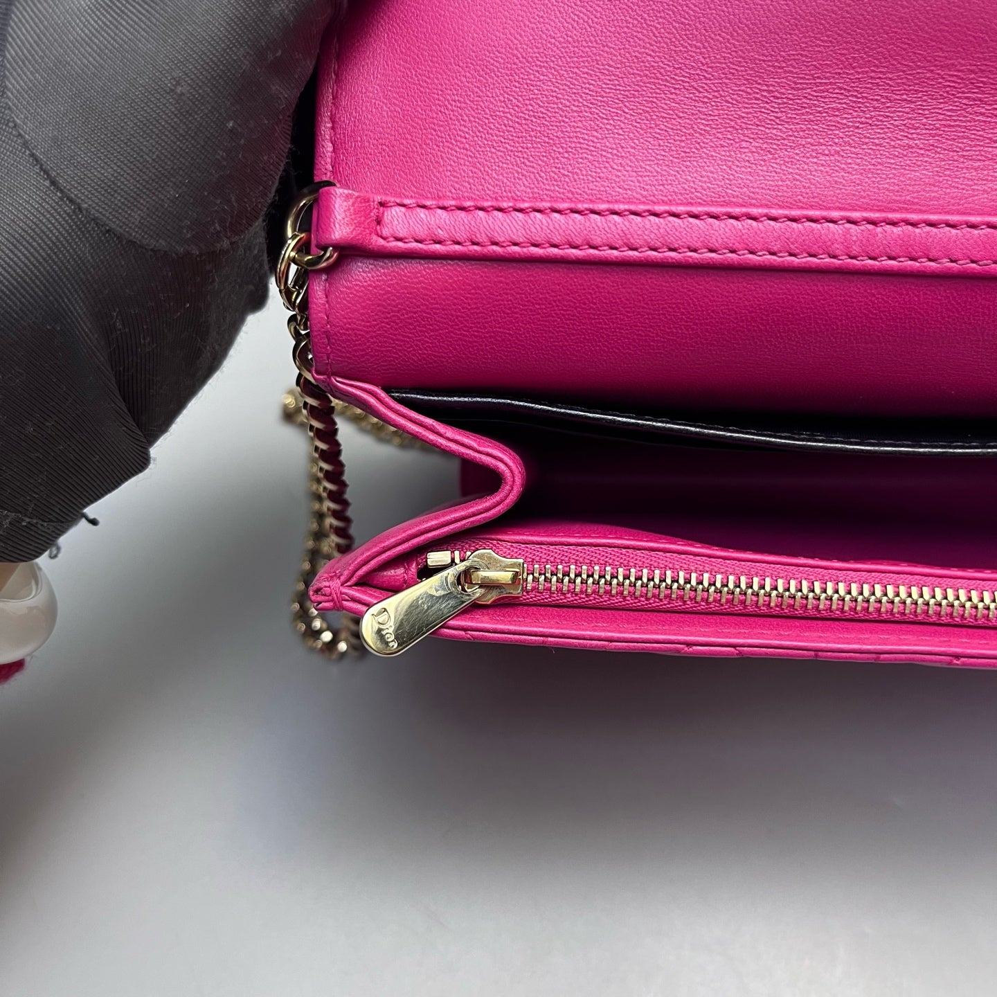 Dior - Diorama Chain Pouch - Lambskin leather - Pink - (mini)