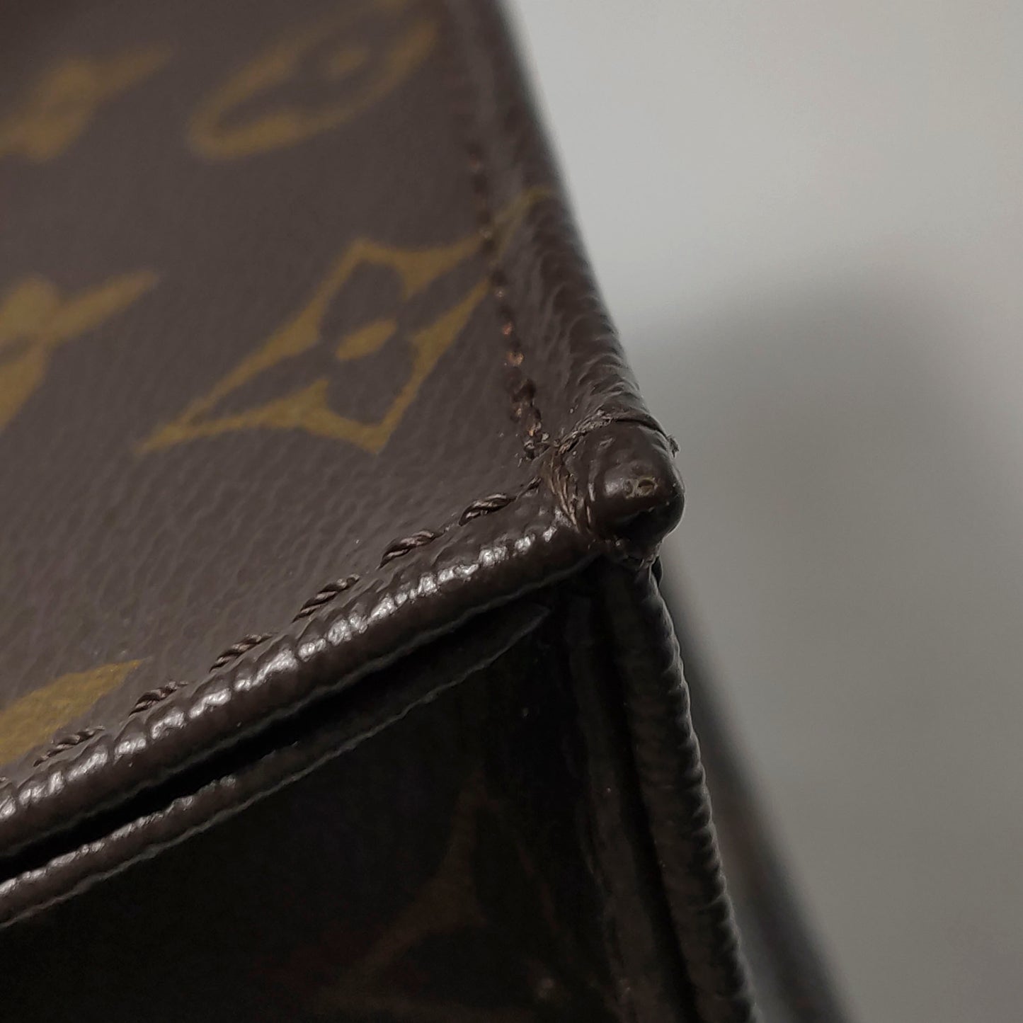 Louis Vuitton - Petit Sac Plat - Monogram Canvas with Vachetta leather trim - Brown - (mini)