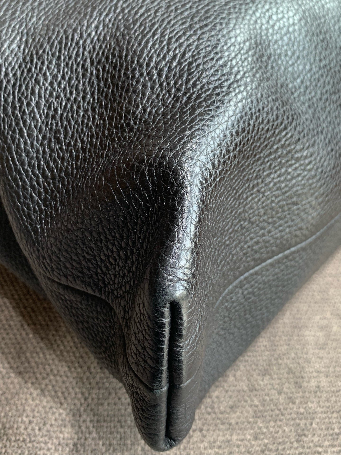 Gucci - Bamboo Tote Bag - Pebbled leather - Black - (Medium)