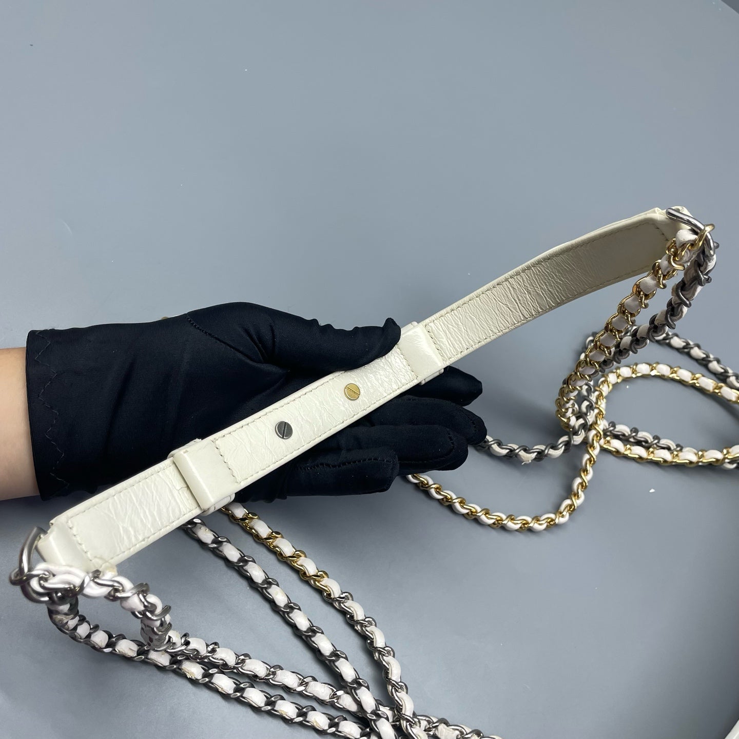 Chanel - Gabrielle Hobo Bag (Small) - Leather - White - (Small)