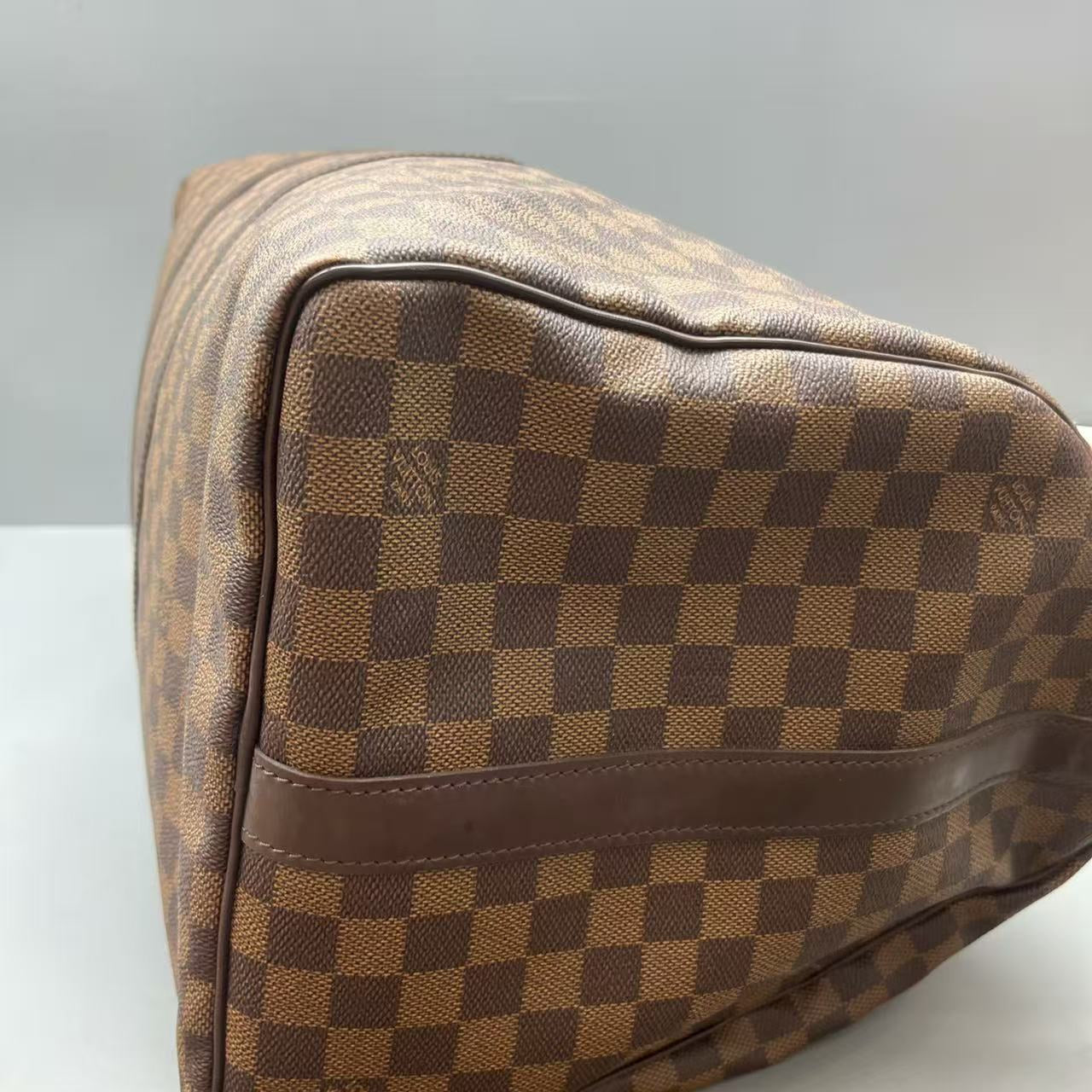 Louis Vuitton - Keepall 55 - Coated canvas with leather trim - Brown - (Large)