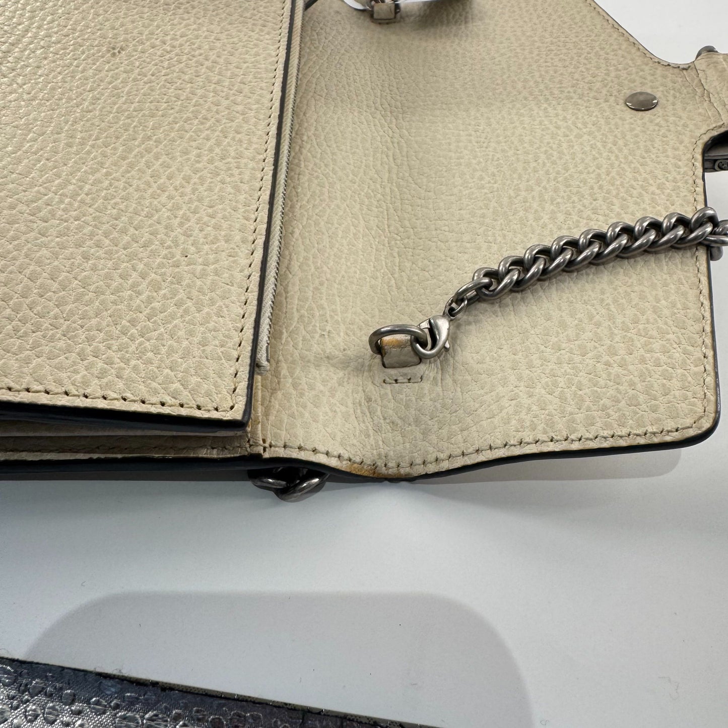 Gucci - Dionysus Wallet on Chain (WOC) - Leather - White - (mini)