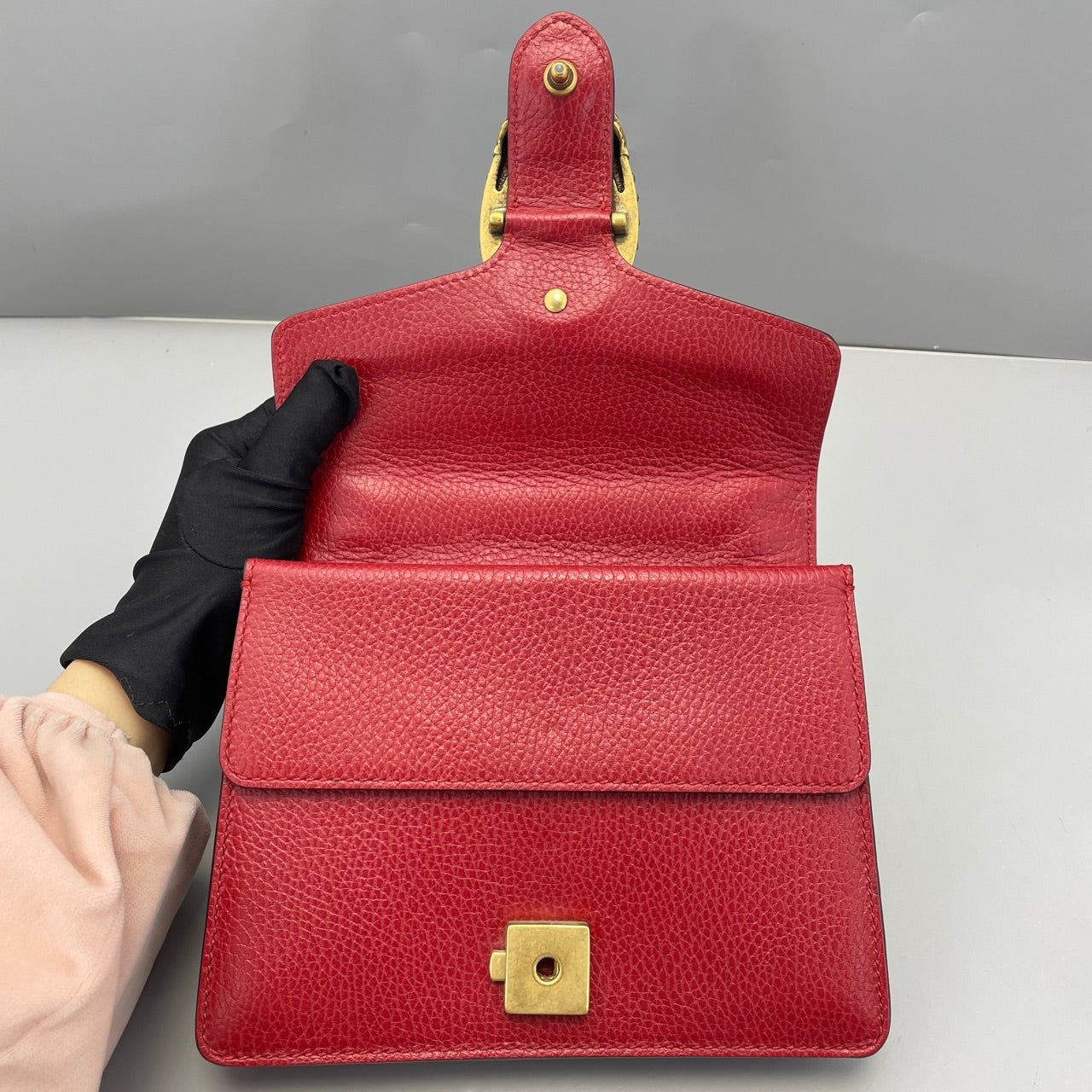 Gucci - Dionysus Small Shoulder Bag - Leather - Red - (small)