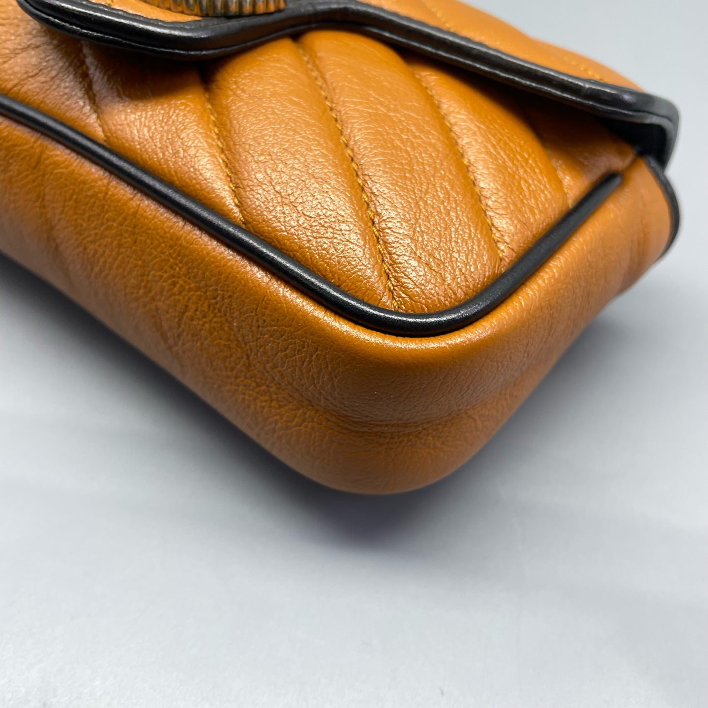 Gucci - Marmont Super Mini Bag - Leather - Brown - (mini)