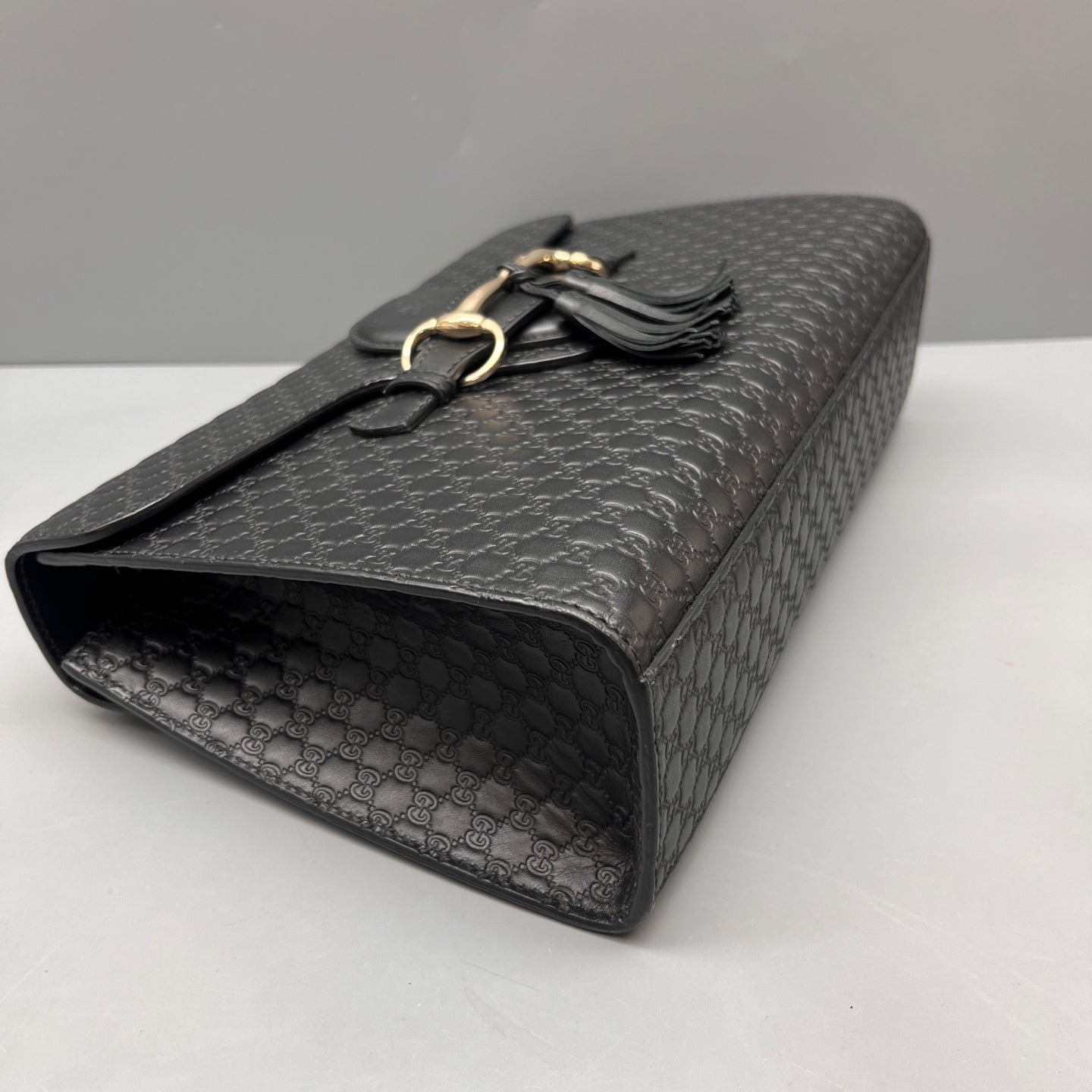 Gucci - Emily Microguccissima Chain Bag - Leather - Black - (Medium)