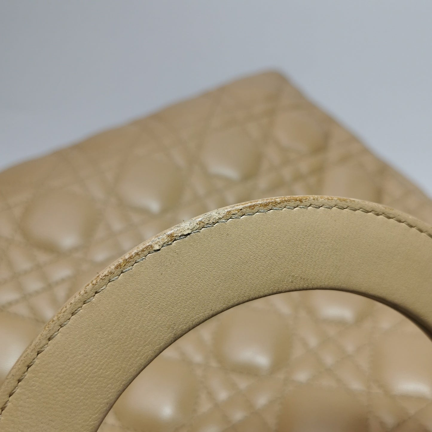 Dior - Lady Dior Tote - Lambskin leather - Beige - (Large)