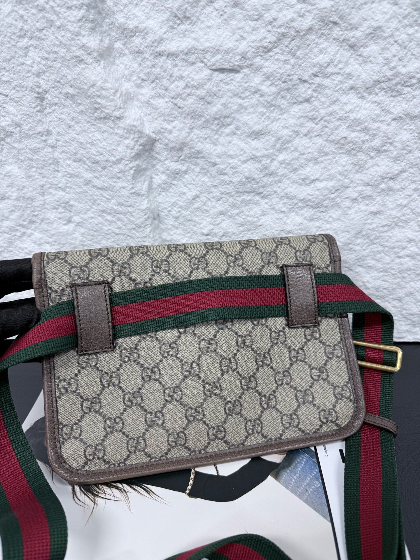 Gucci - Ophidia Tiger Head Belt Bag - GG Supreme canvas with leather trim - Beige - (medium)