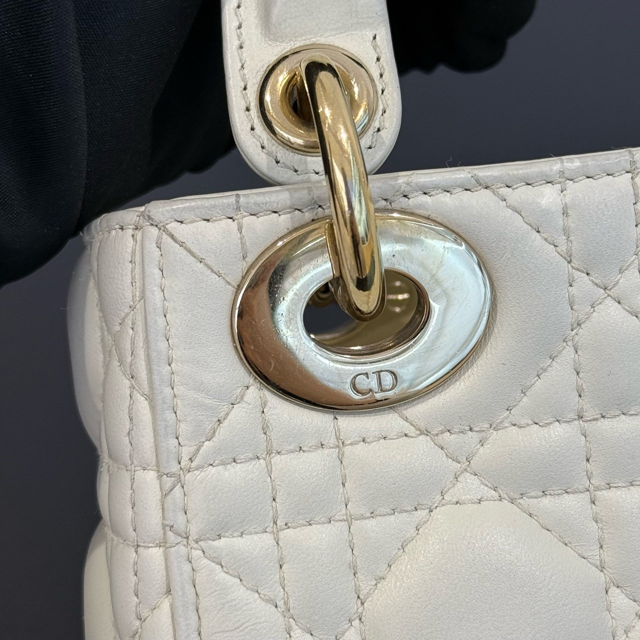 Dior - Lady Dior Mini - Leather - White - (mini)