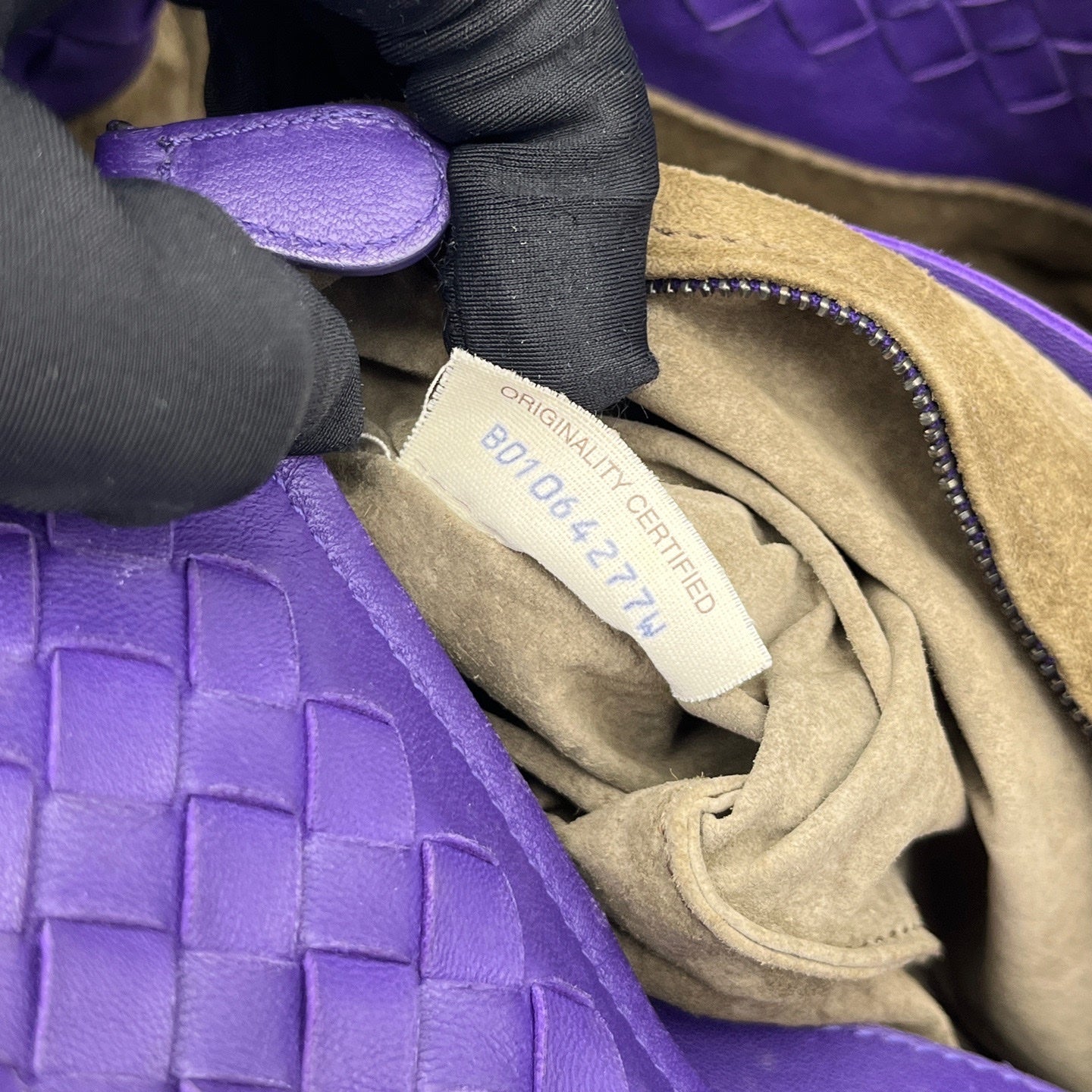 Bottega Veneta - Double Bridge Tote Bag - Lambskin leather - Purple - (medium)