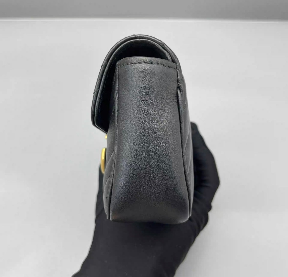 Gucci - Marmont Super Mini - Matelassé leather - Black - (mini)