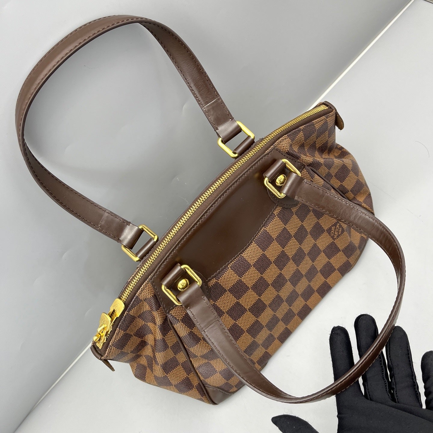 Louis Vuitton - Saleya PM - Damier Ebene coated canvas with leather trim - Brown - (medium)