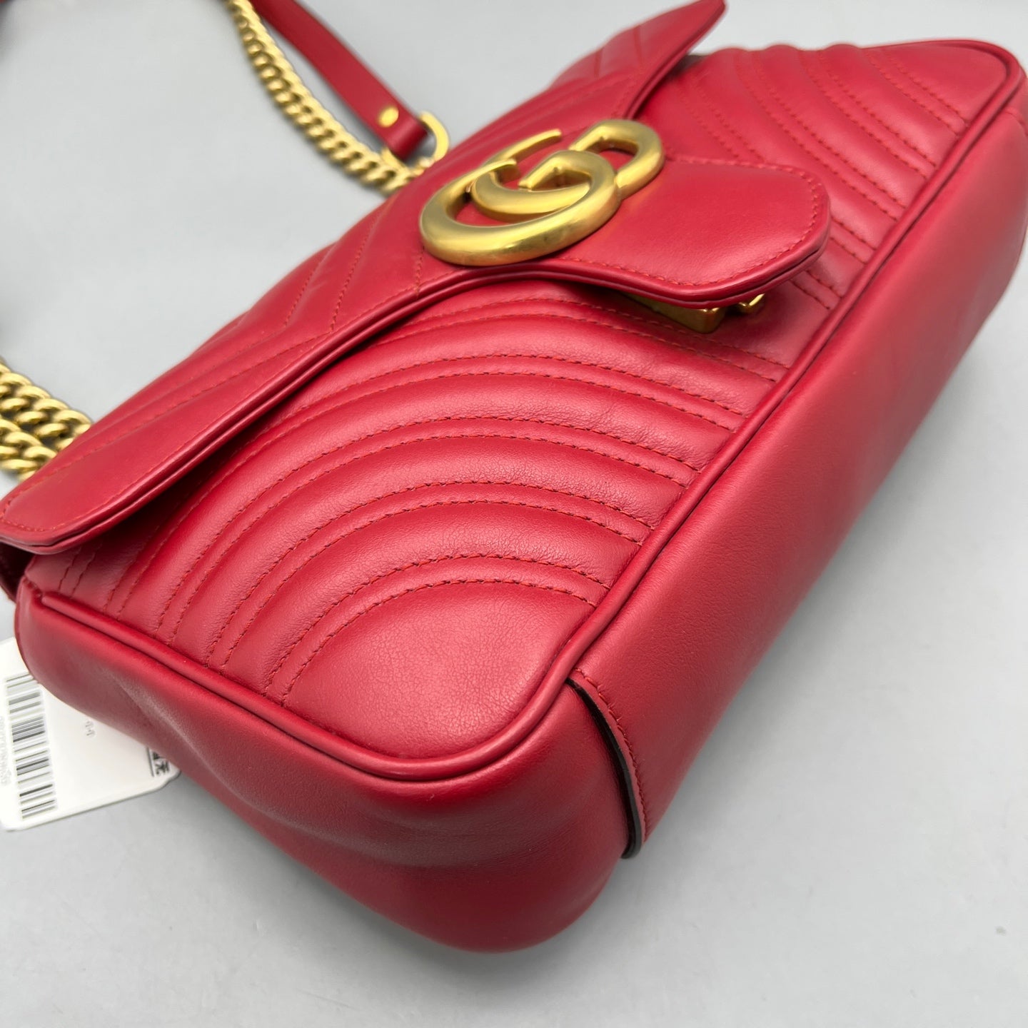 Gucci - GG Marmont Small Matelassé Shoulder Bag - Leather - Red - (Small)