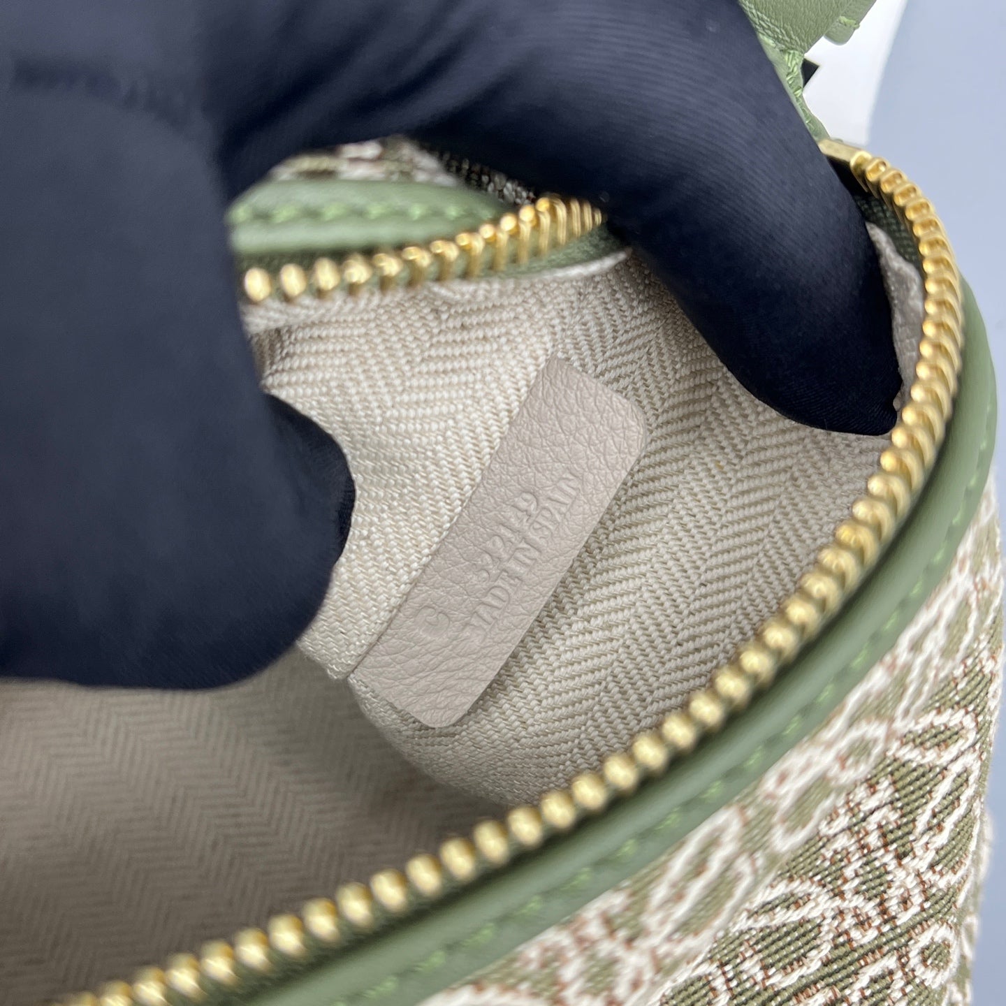 Loewe - Anagram Lunchbox Bag - Anagram jacquard canvas with leather trim - Green - (mini)