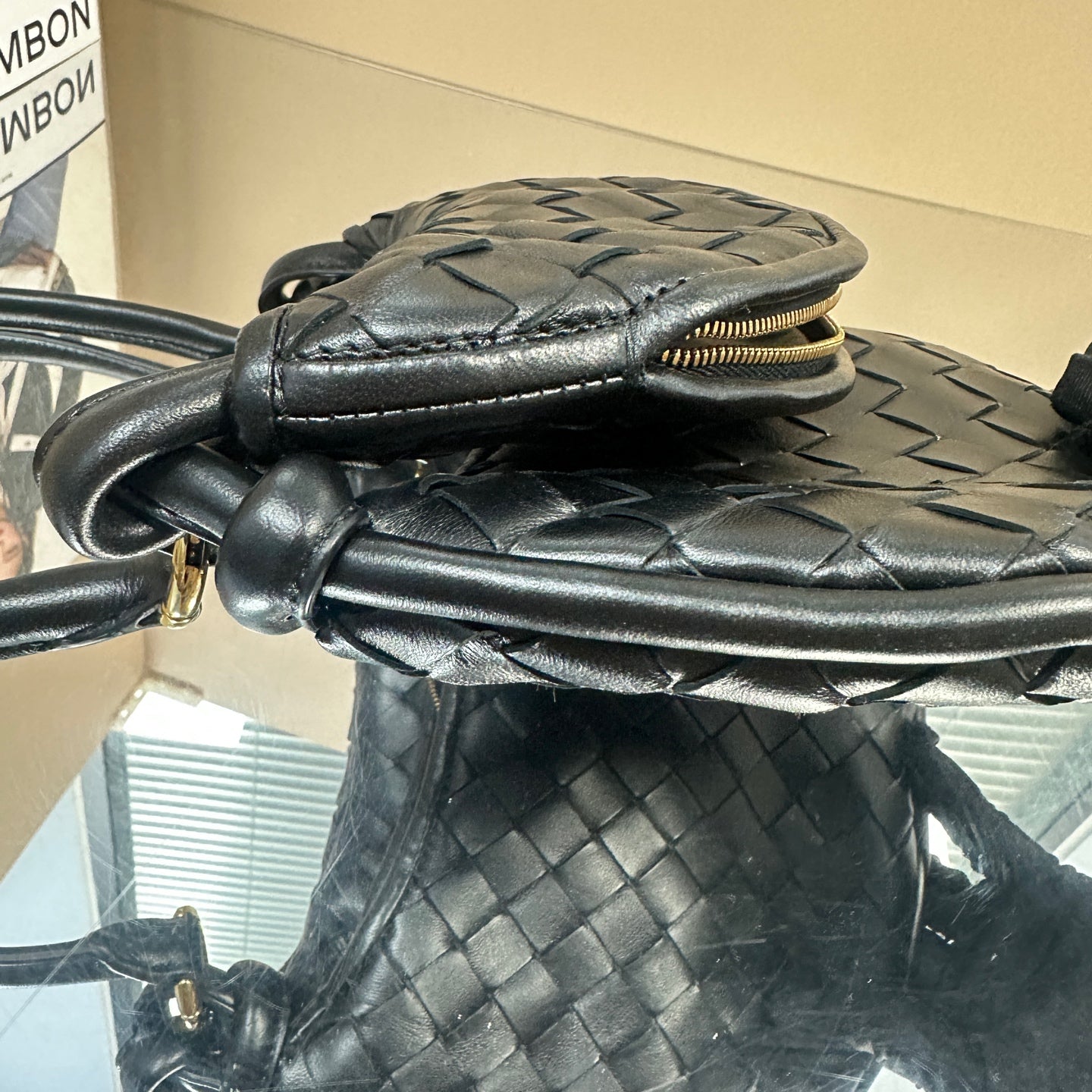 Bottega Veneta - Gemelli - Leather - Black - (Medium)