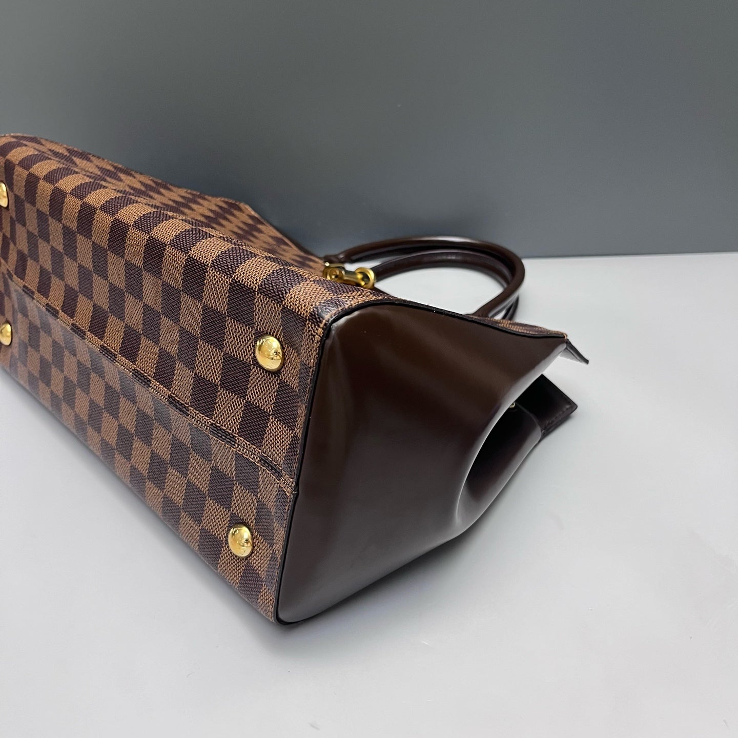 Louis Vuitton - Rivoli - Damier Ebene canvas with smooth leather trim - Brown - (medium)