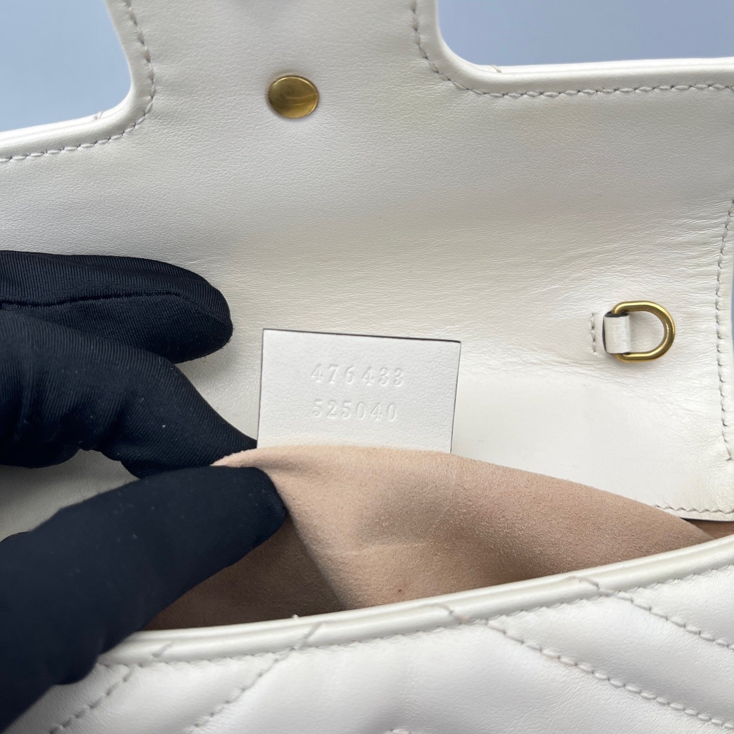 Gucci - Marmont Super Mini - Leather - White with Gold-Tone Hardware - (mini)