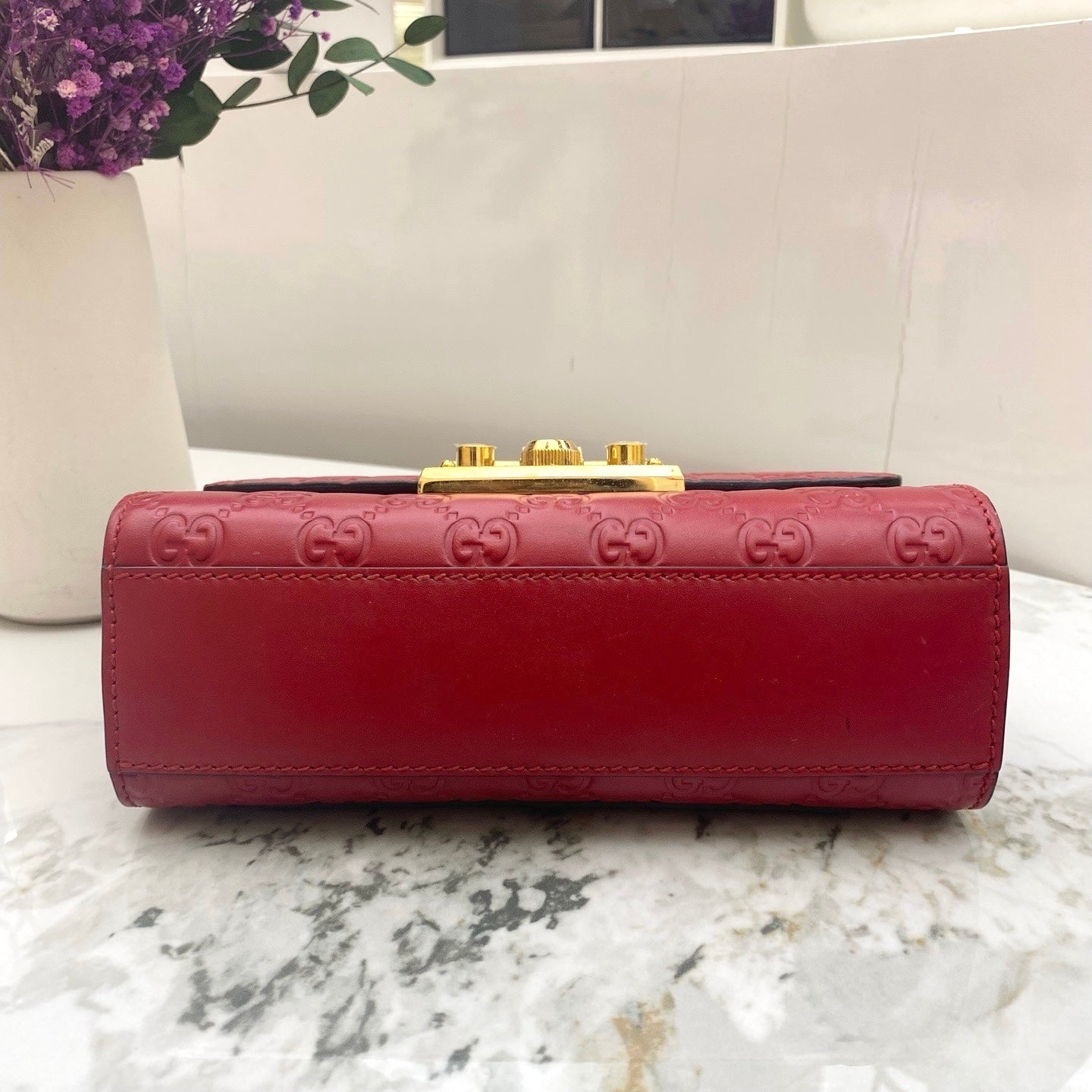 Gucci - Padlock - Leather - Red - (mini)