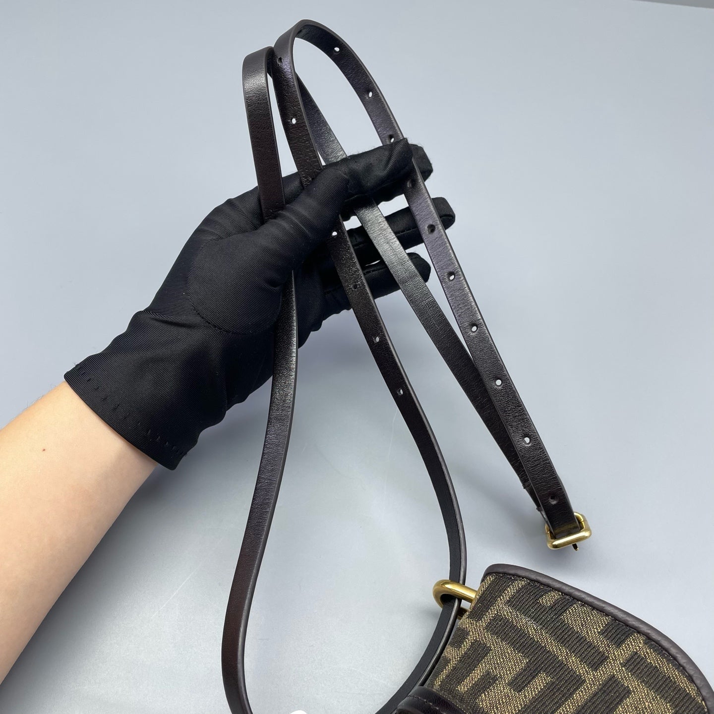 Fendi - Mini Baguette - Canvas and Leather - Brown - (mini)