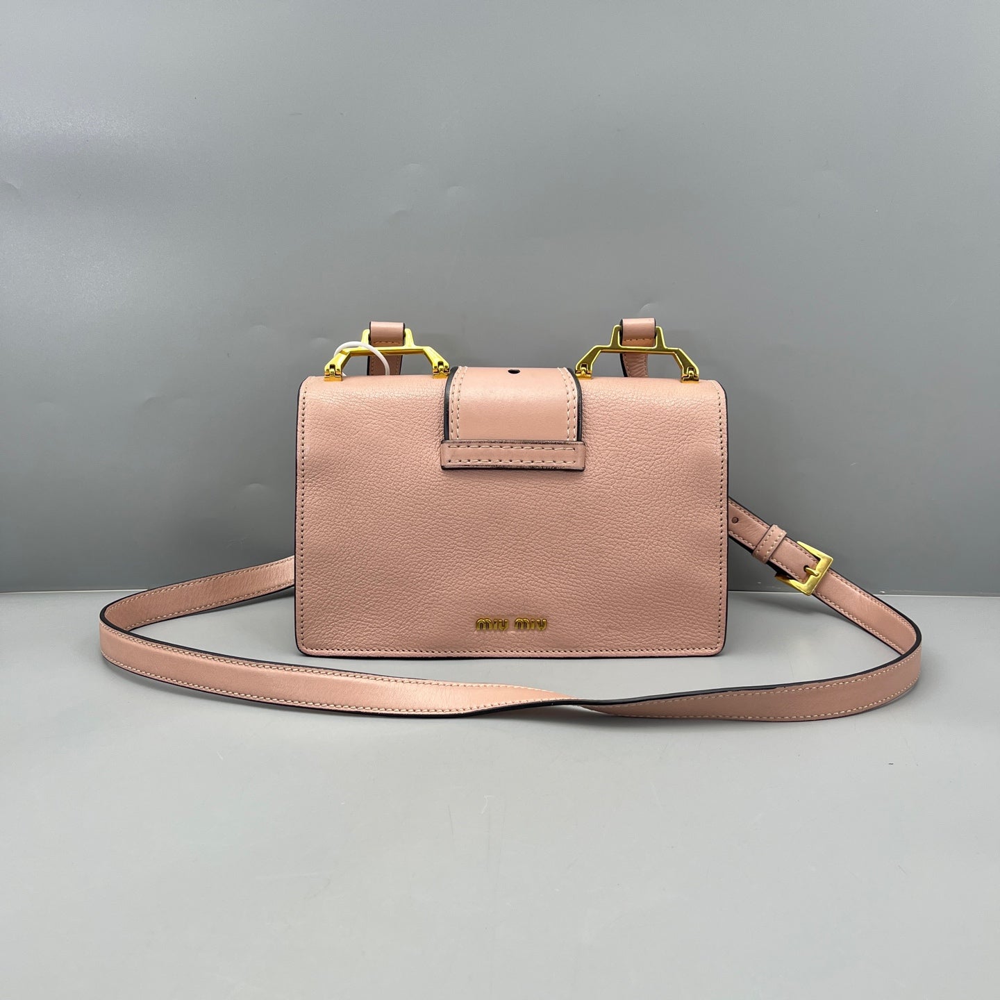 Miu Miu - Jeweled Flap Shoulder Bag - Leather - Pink - (small)