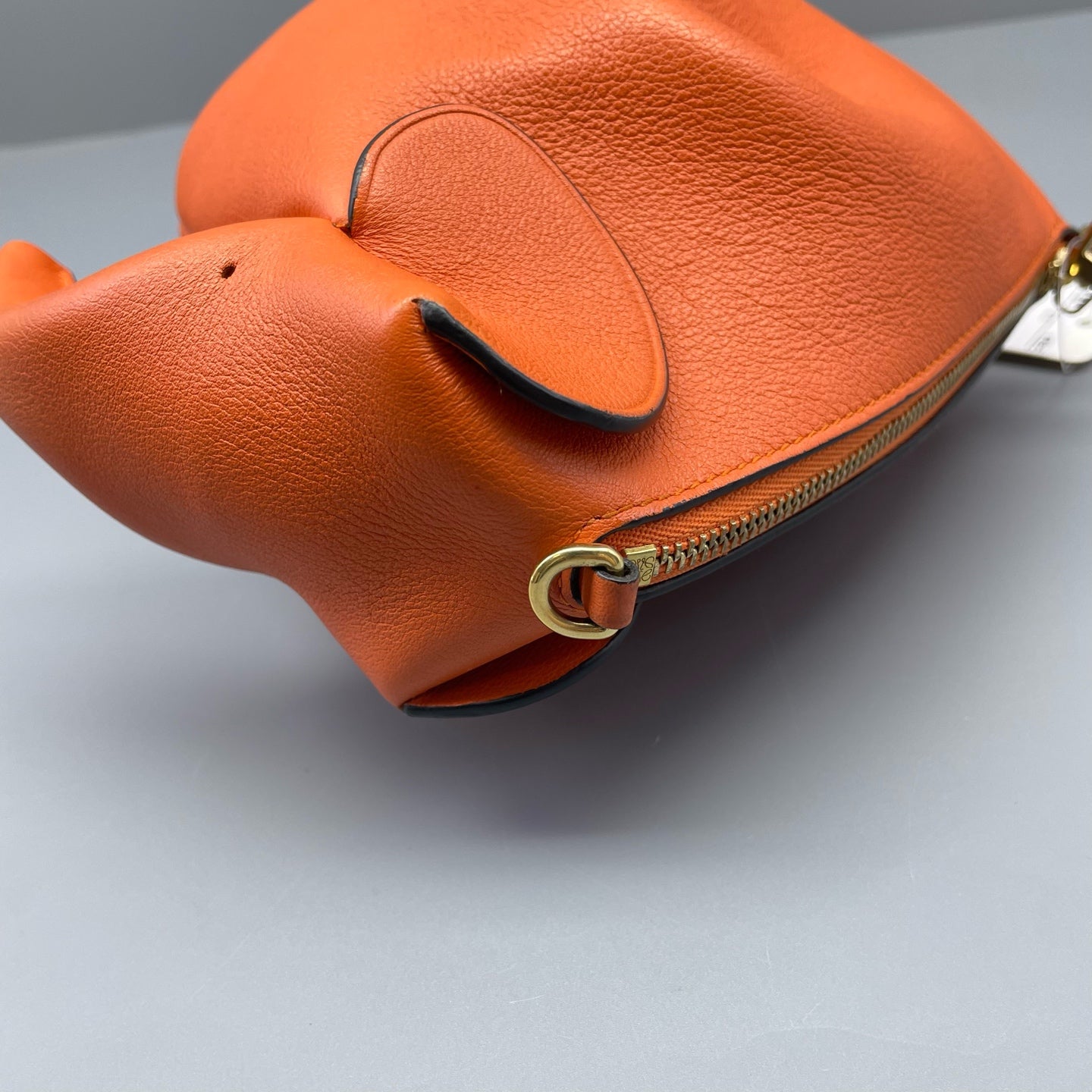 Loewe - Elephant Bag - Pebbled calfskin leather - Orange - (mini)
