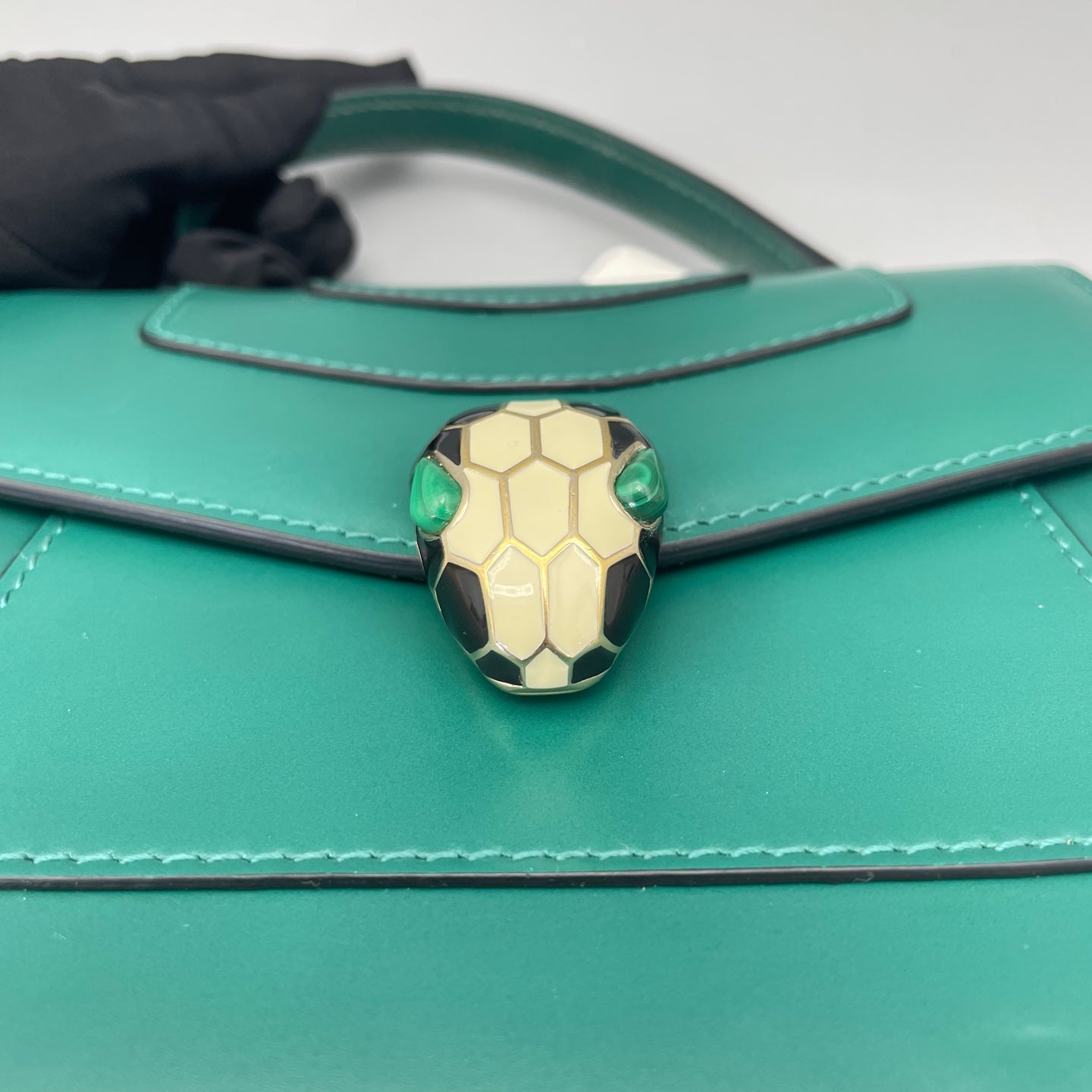 Bvlgari - Serpenti Forever Accordion Bag - Leather - Green - (small)
