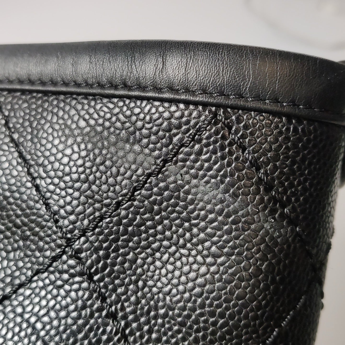Chanel - Quilted Tote Bag (AS3128) - Caviar leather - Black - (medium)