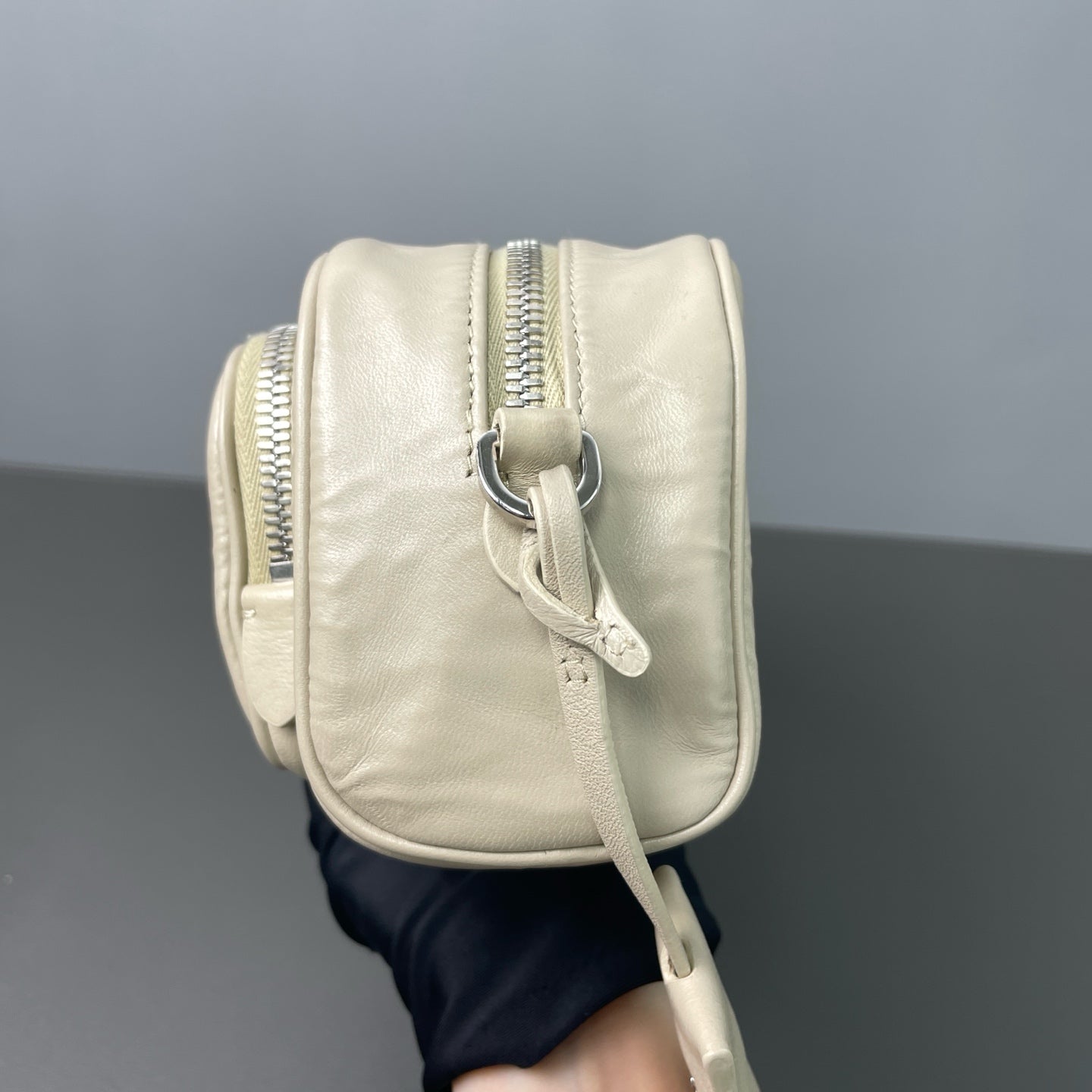 Prada - Runway Crossbody Bag - Lambskin leather - Beige - (mini)