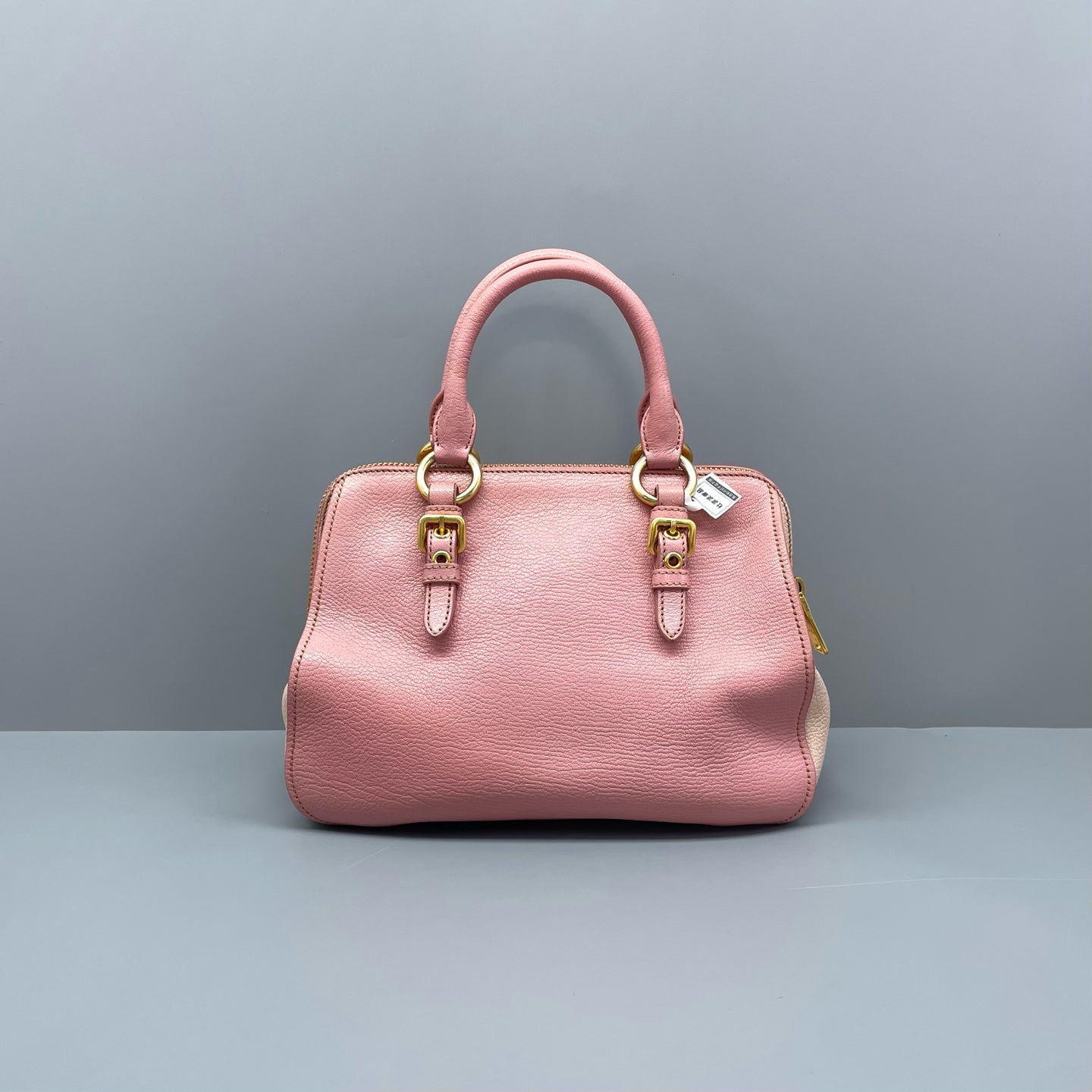 Miu Miu - Vitello Lux Satchel - Grained leather - Pink - (medium)