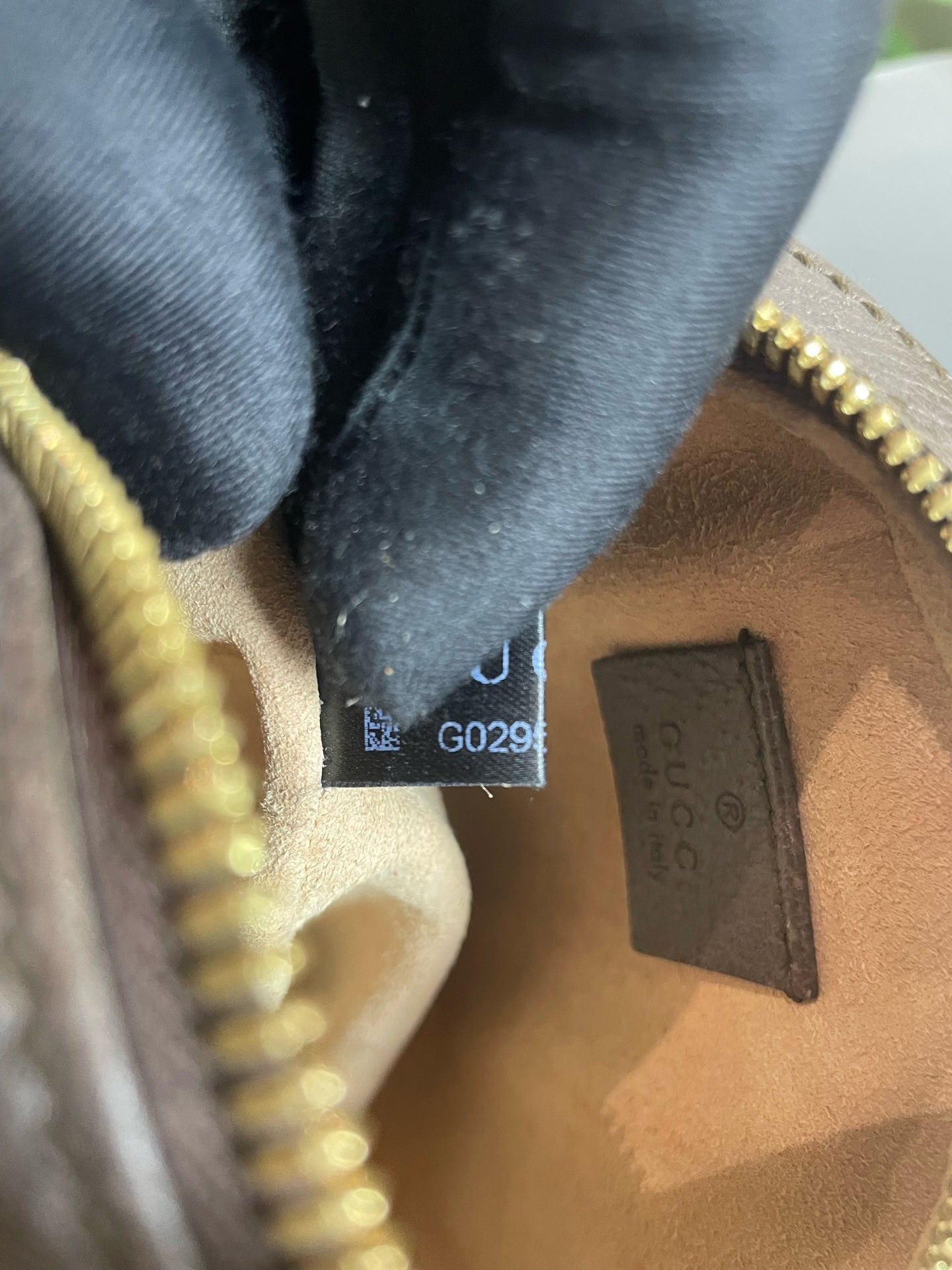Gucci - Ophidia Round Mini Bag - GG Supreme canvas with brown leather trim - Beige - (mini)
