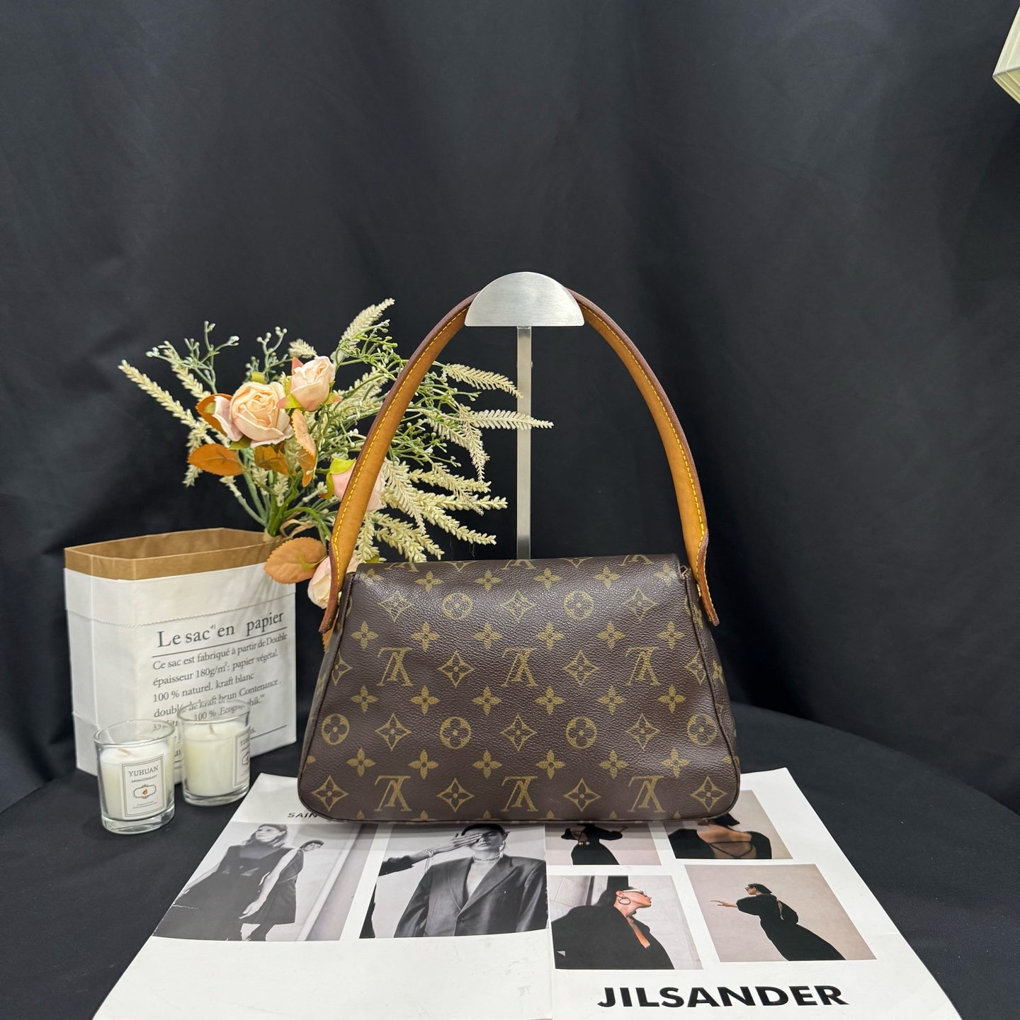 Louis Vuitton - Looping PM - Monogram canvas with Vachetta leather trim - Brown - (small)