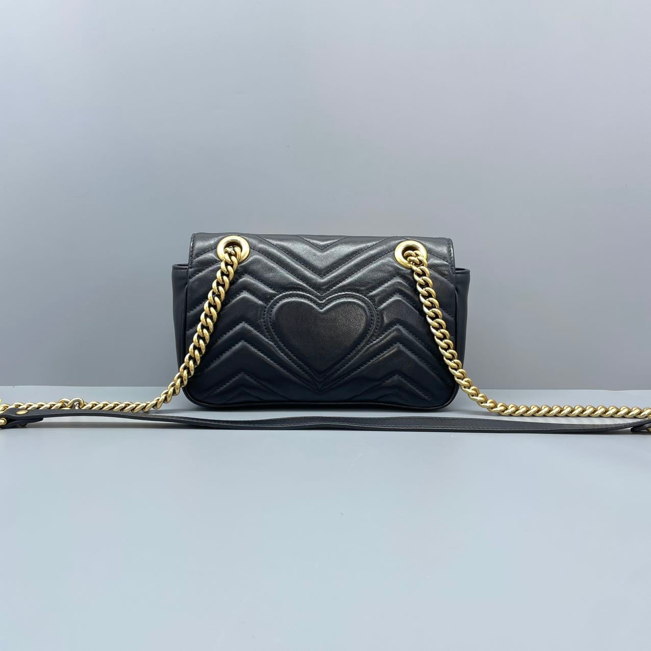 Gucci - GG Marmont Matelassé Mini Shoulder Bag - Leather - Black - (mini)