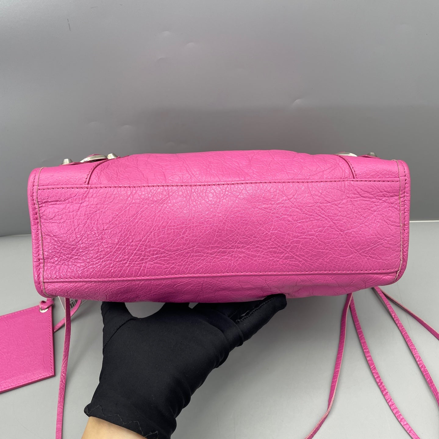 Balenciaga - City Bag - Distressed lambskin leather - Pink - (small)