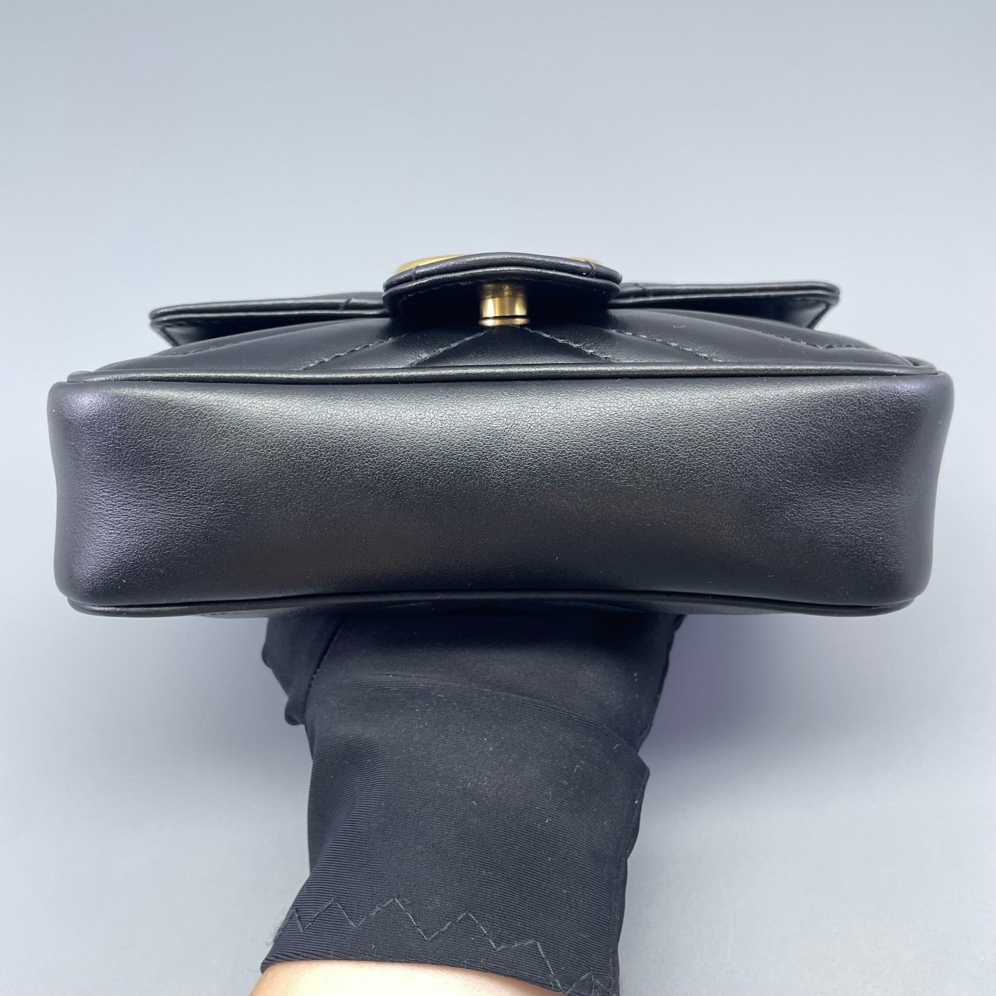 Gucci - Marmont Super Mini - Matelassé leather - Black - (mini)