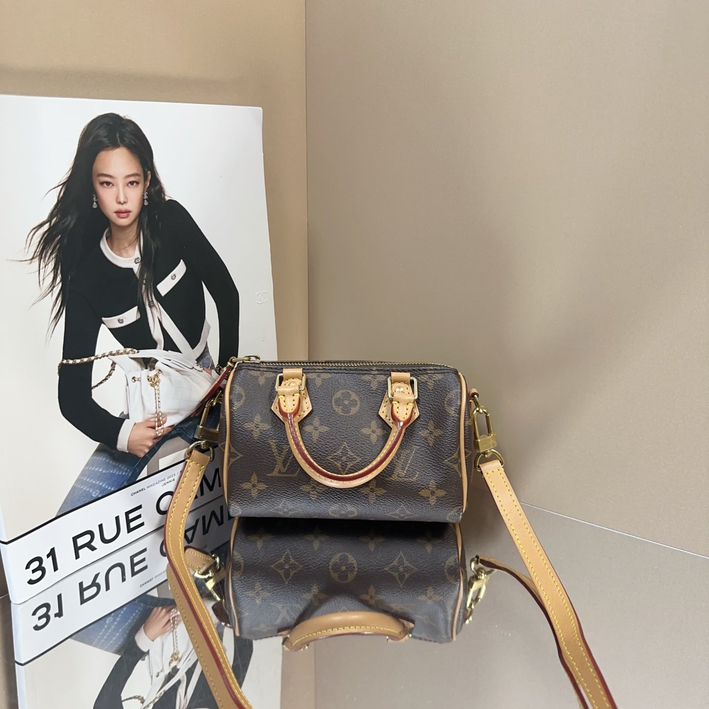 Louis Vuitton - Speedy Nano - Monogram coated canvas with Vachetta leather trim - Brown - (mini)