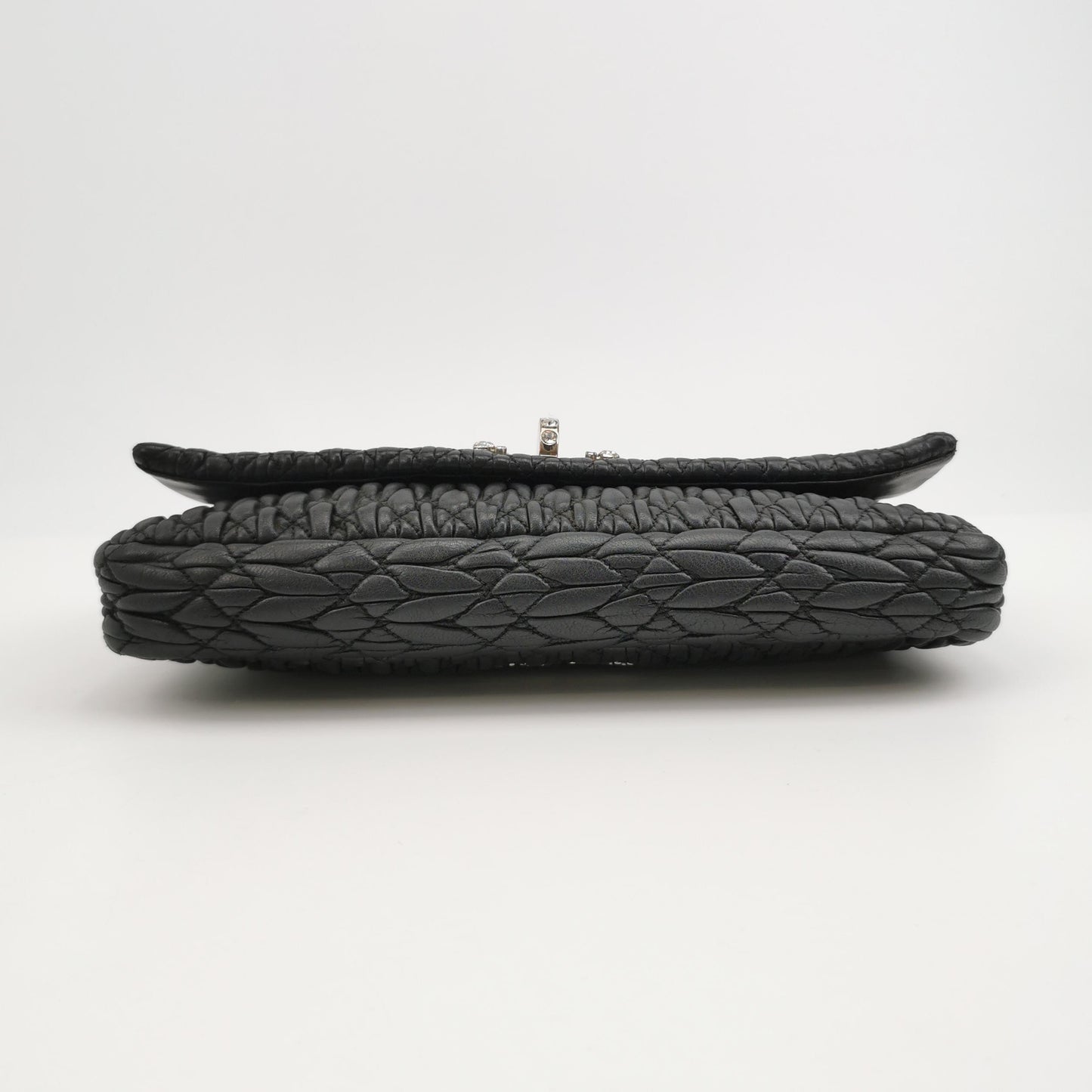 Miu Miu - Matelassé Shoulder Bag - Lambskin leather - Black - (small)